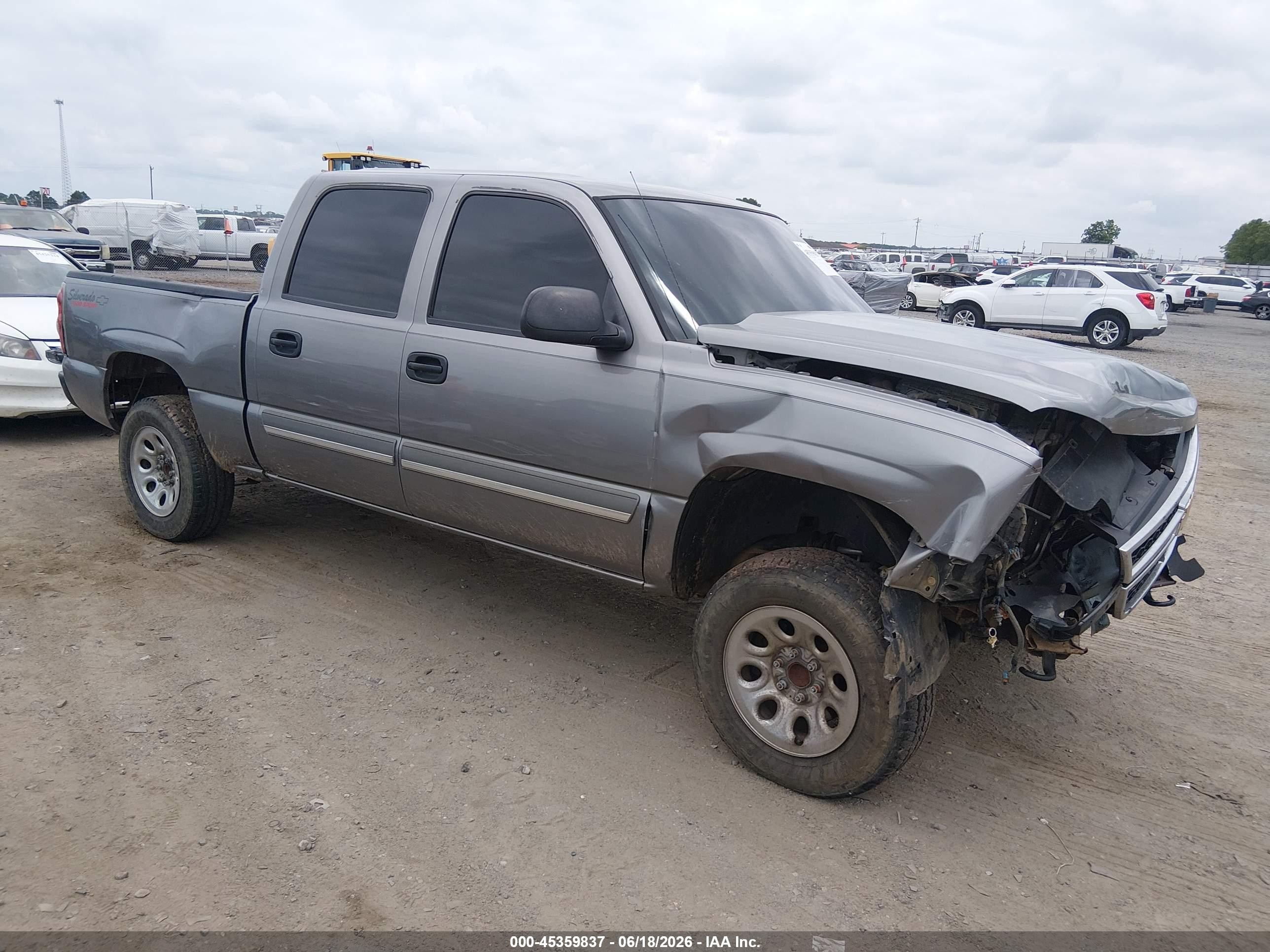 2007 Chevrolet Silverado 1500 Classic Ls Gray vin: 2GCEC13V371161029