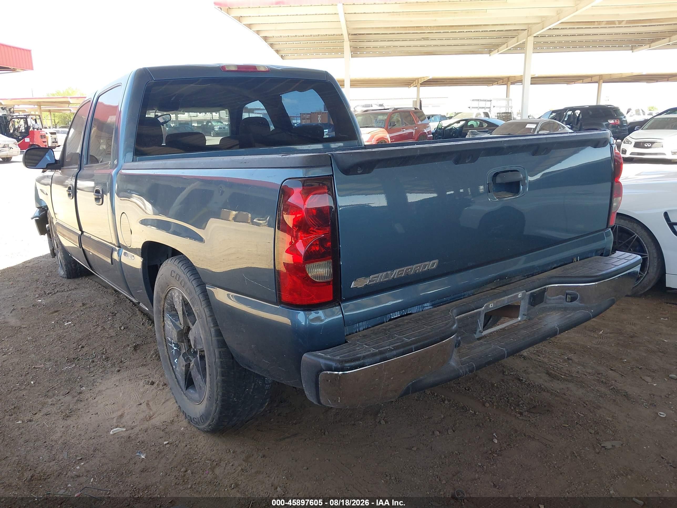2007 Chevrolet Silverado 1500 Classic Ls Gray vin: 2GCEC13V471169673