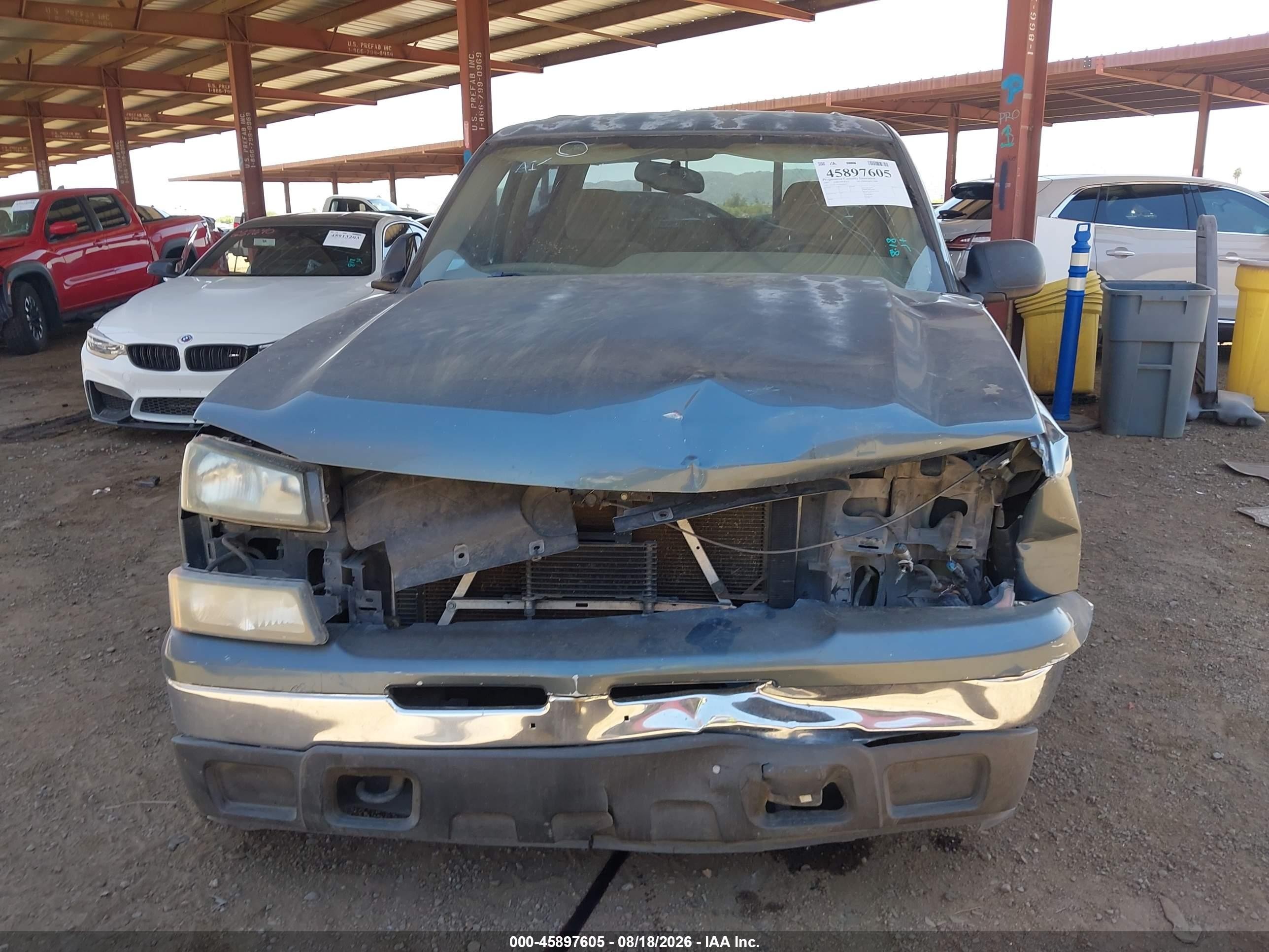 2007 Chevrolet Silverado 1500 Classic Ls Gray vin: 2GCEC13V471169673