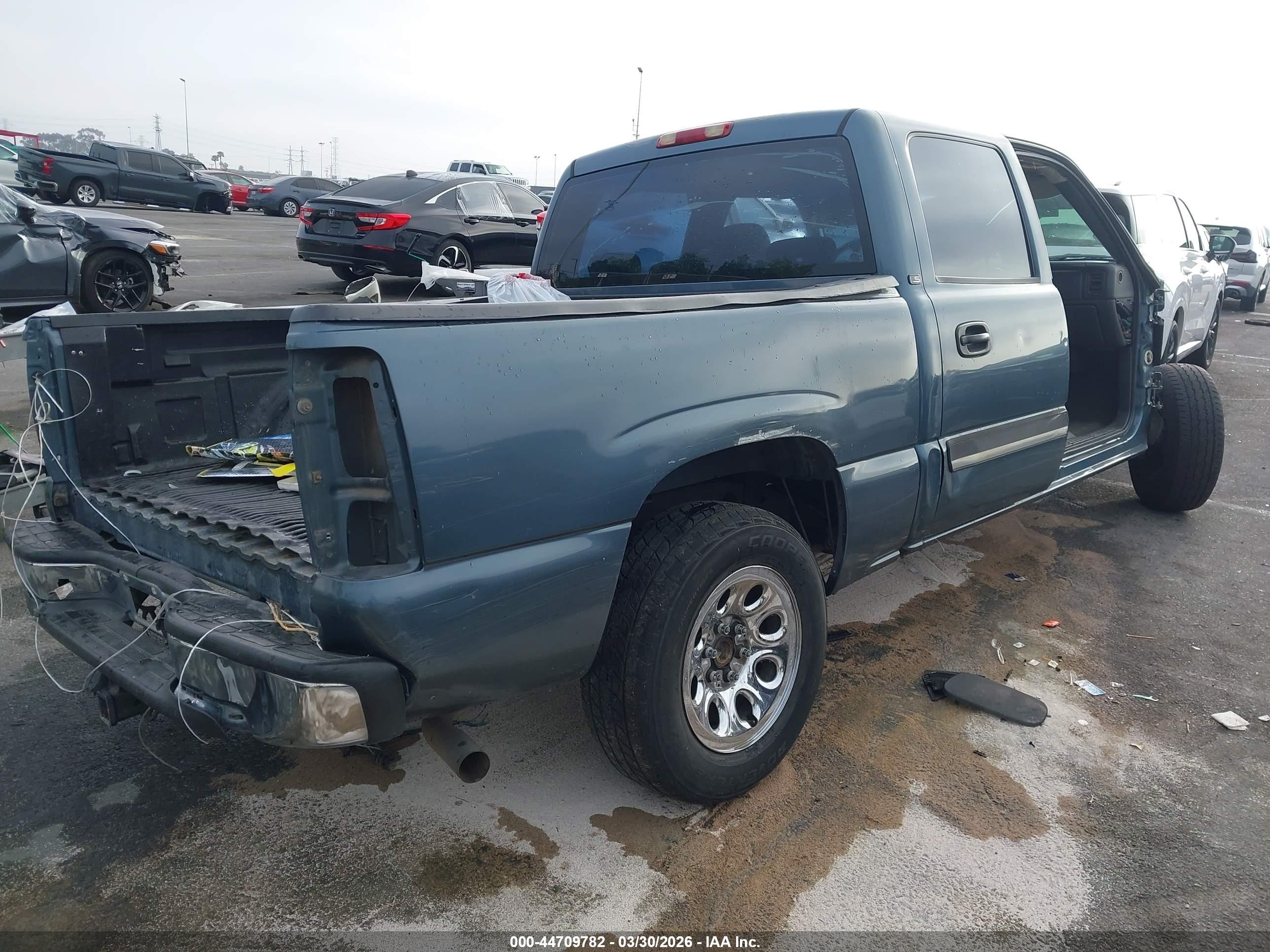 2006 Chevrolet Silverado 1500 Ls Gray vin: 2GCEC13V561263138