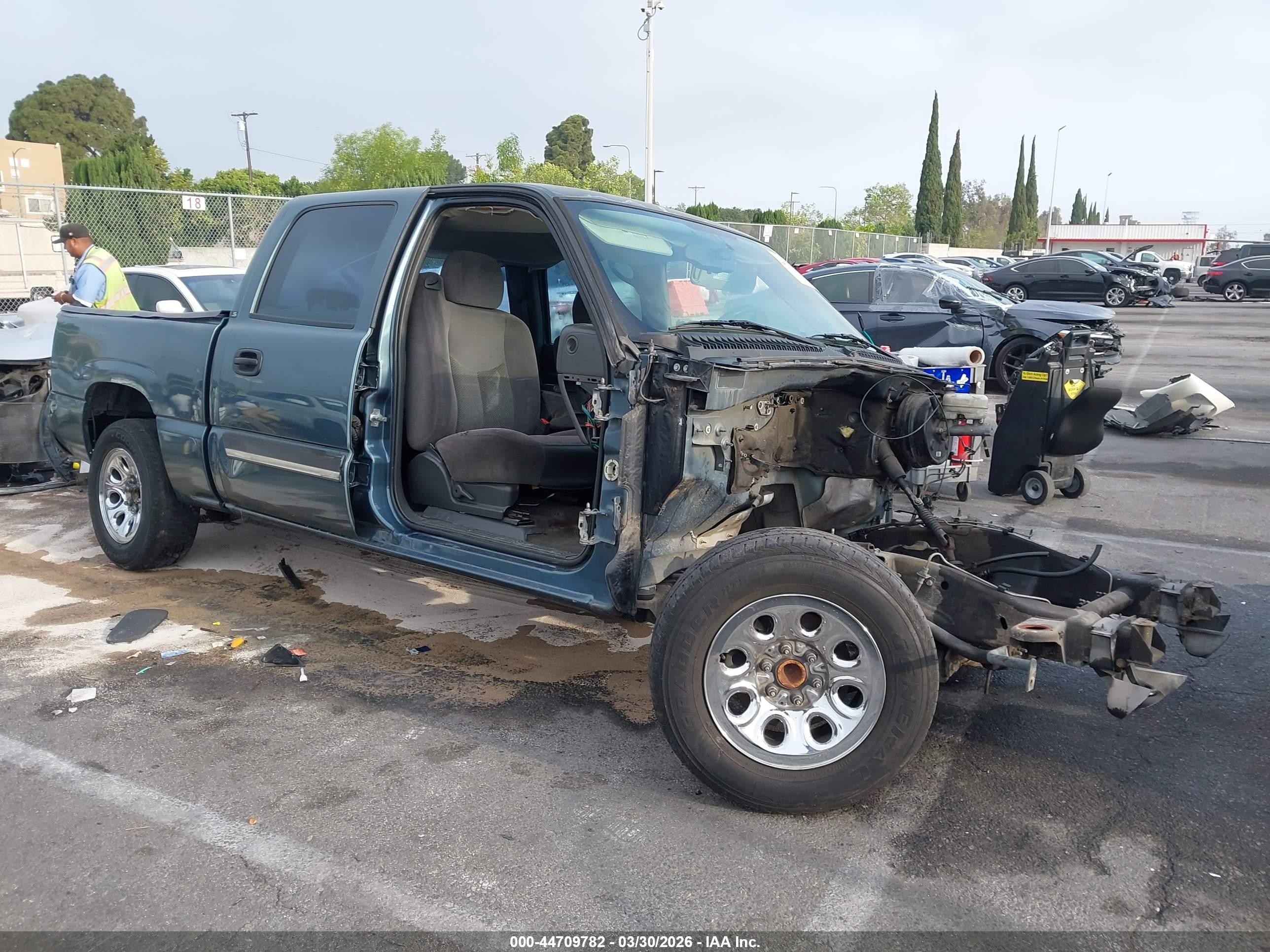 2006 Chevrolet Silverado 1500 Ls Gray vin: 2GCEC13V561263138