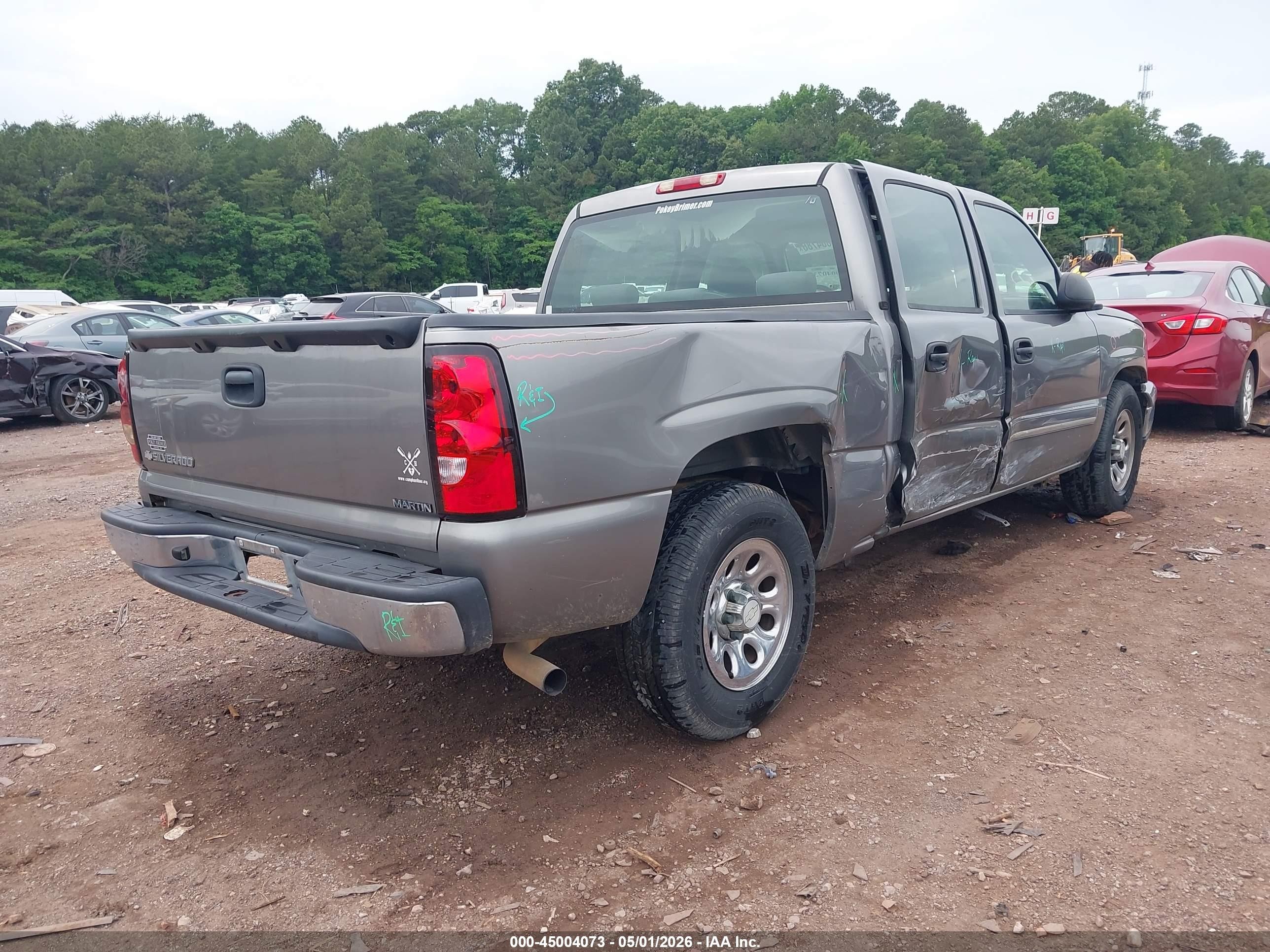 2006 Chevrolet Silverado 1500 Ls Silver vin: 2GCEC13V561277198