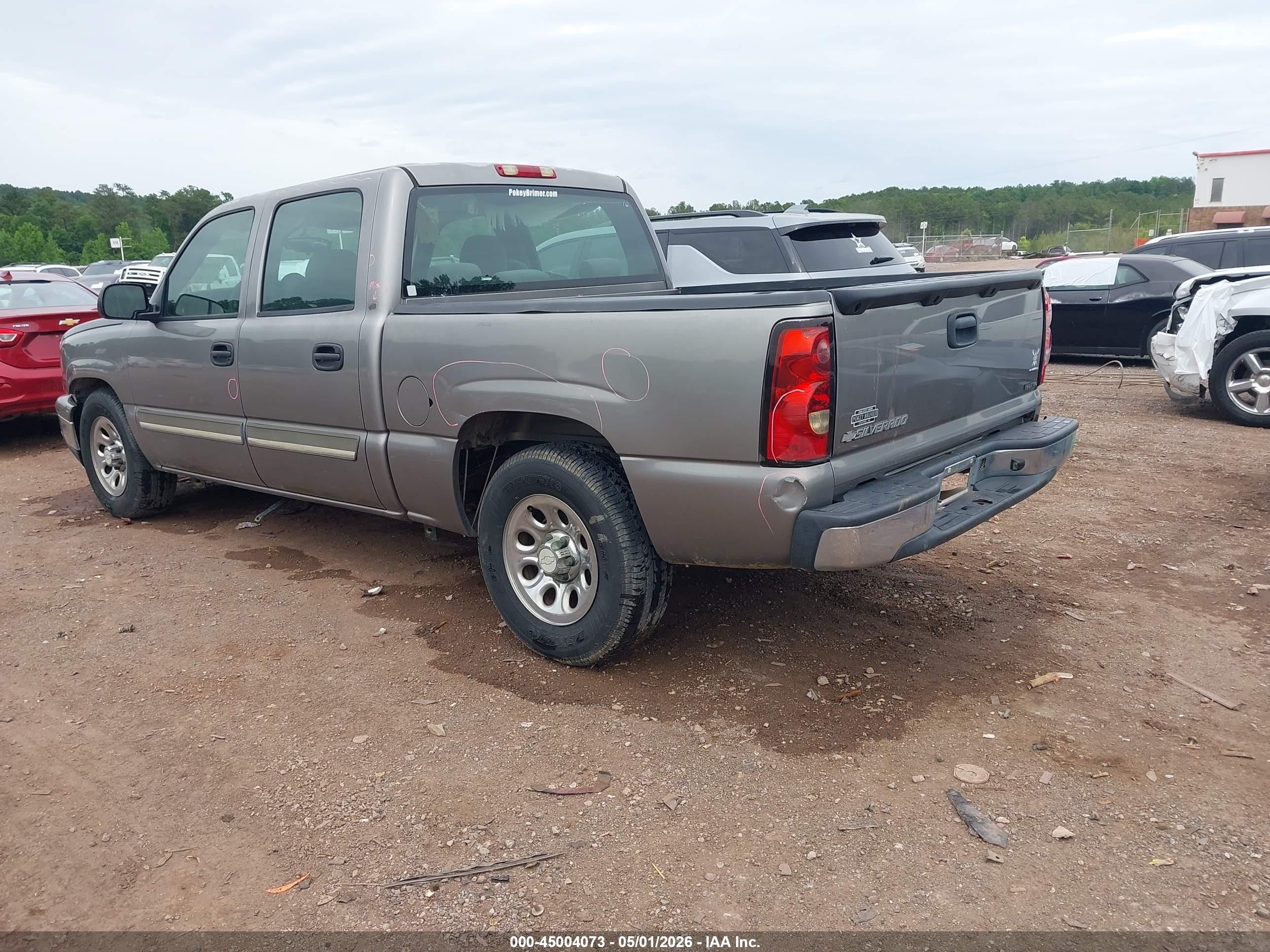 2006 Chevrolet Silverado 1500 Ls Silver vin: 2GCEC13V561277198