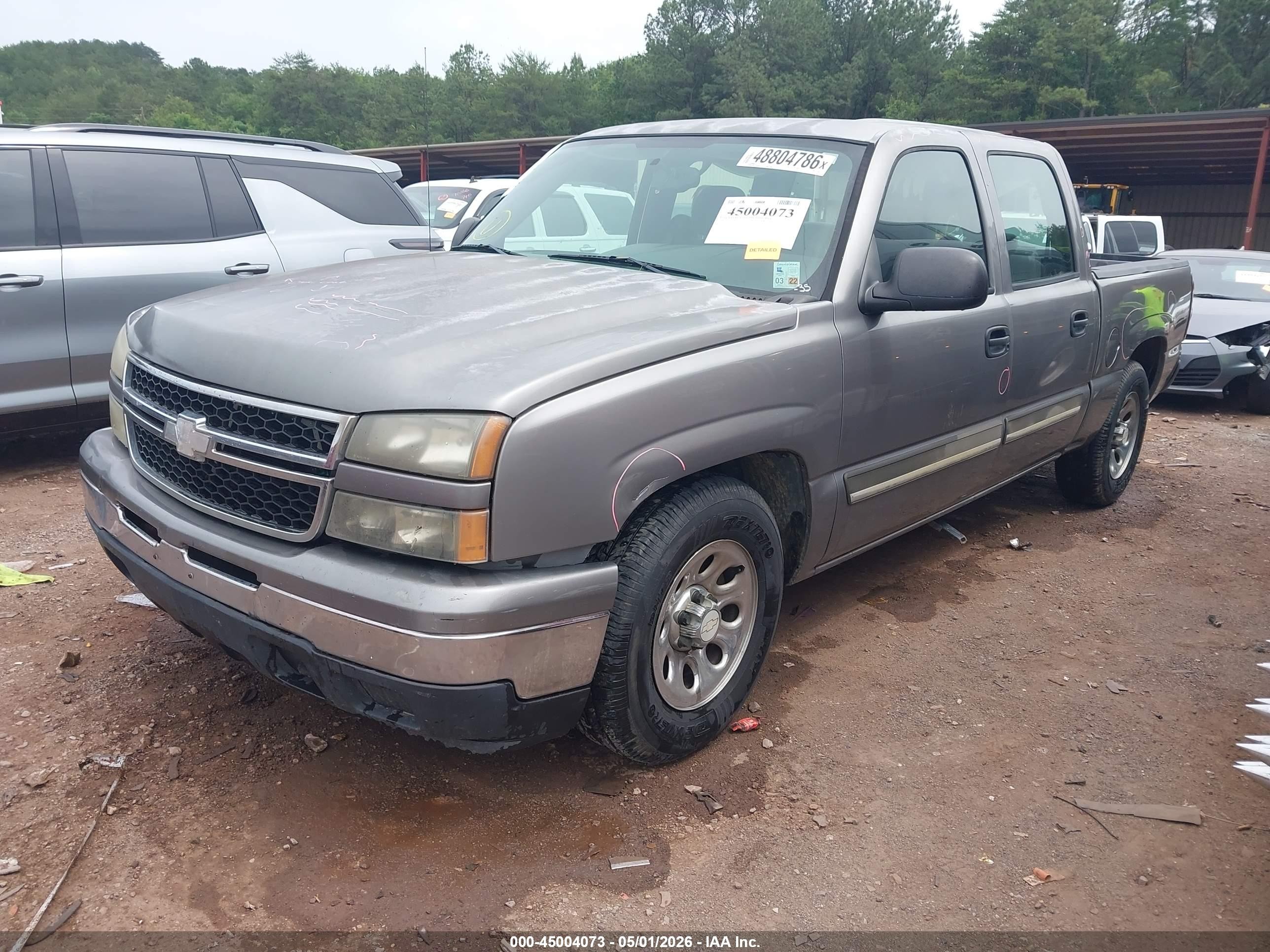 2006 Chevrolet Silverado 1500 Ls Silver vin: 2GCEC13V561277198