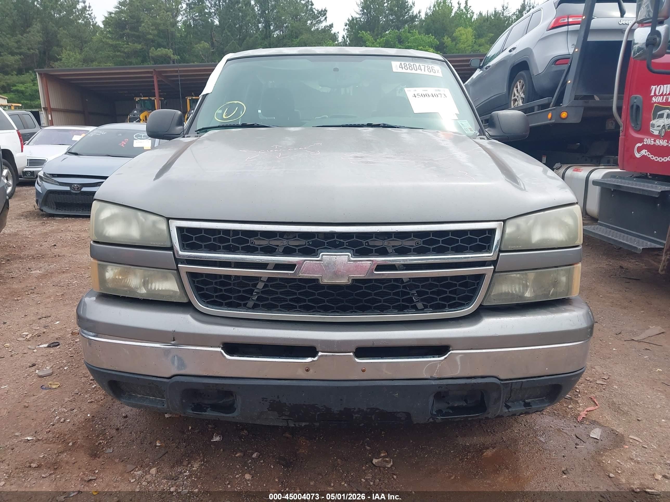 2006 Chevrolet Silverado 1500 Ls Silver vin: 2GCEC13V561277198