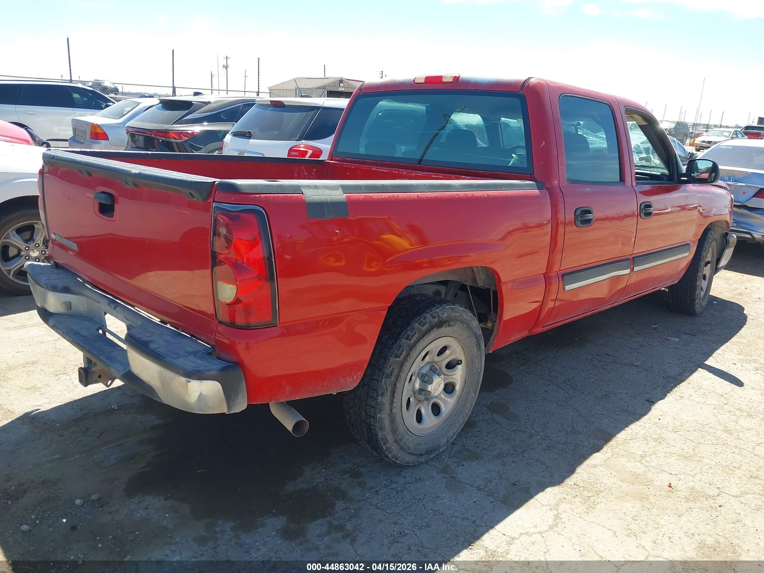2007 Chevrolet Silverado 1500 Classic Ls Red vin: 2GCEC13V571108879
