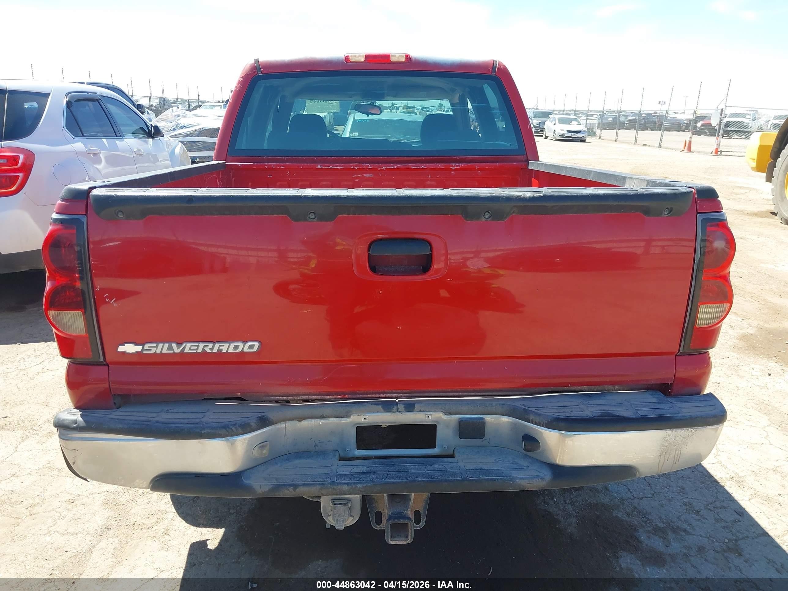 2007 Chevrolet Silverado 1500 Classic Ls Red vin: 2GCEC13V571108879