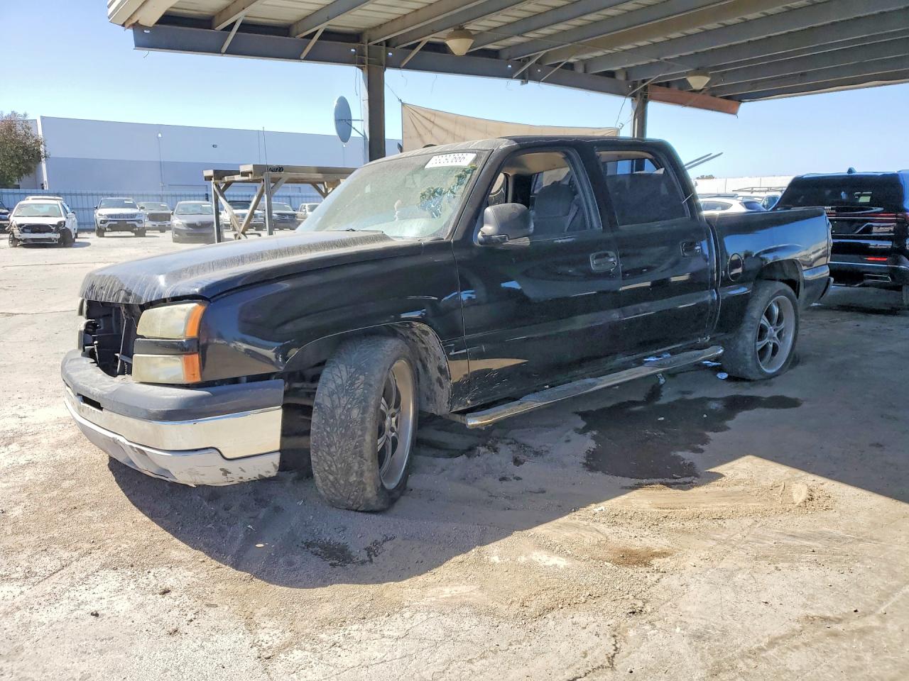 2007 Chevrolet Silverado C1500 Classic Crew Cab Black vin: 2GCEC13V571142756