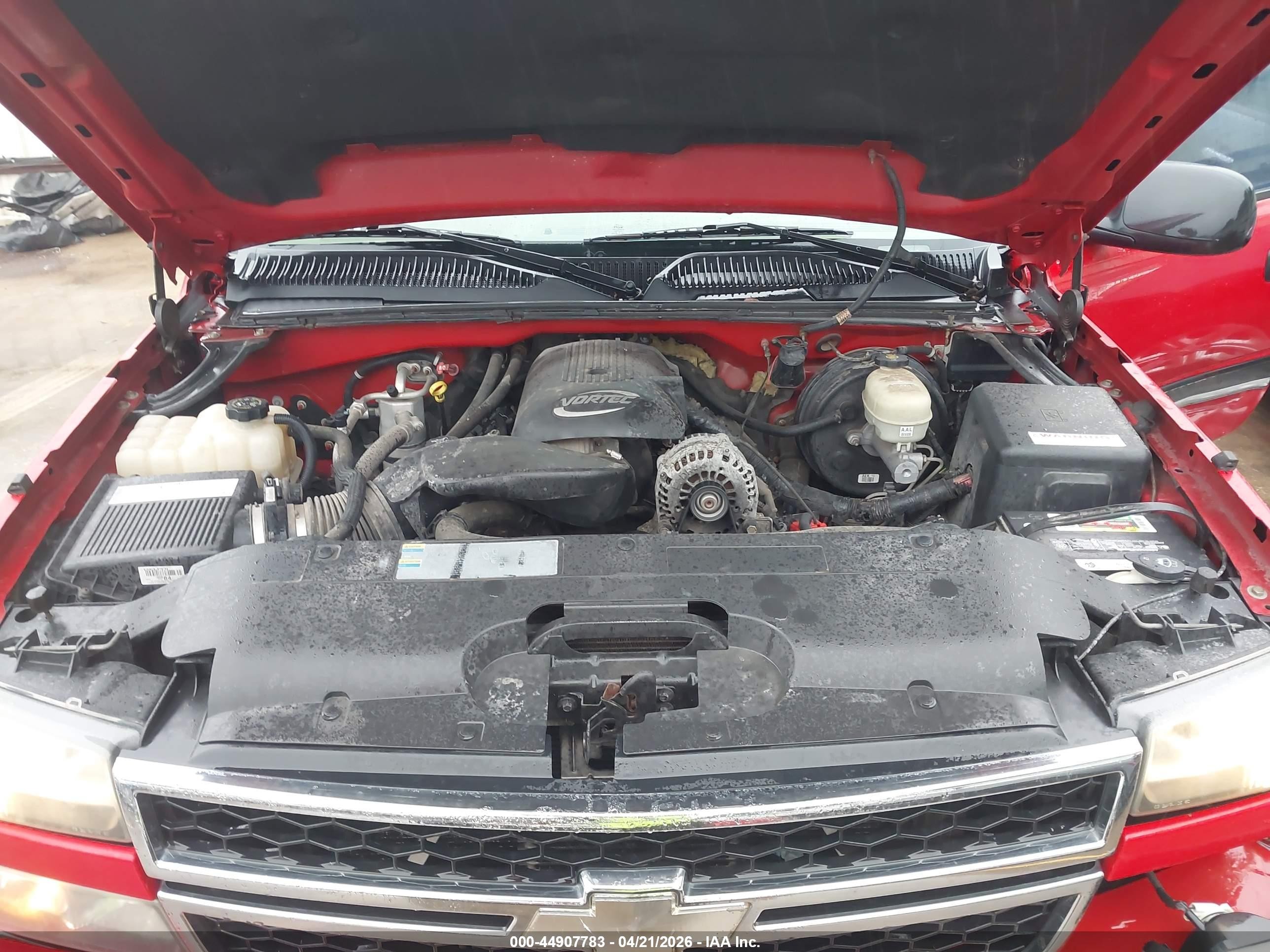 2006 Chevrolet Silverado 1500 Ls Red vin: 2GCEC13V661318339