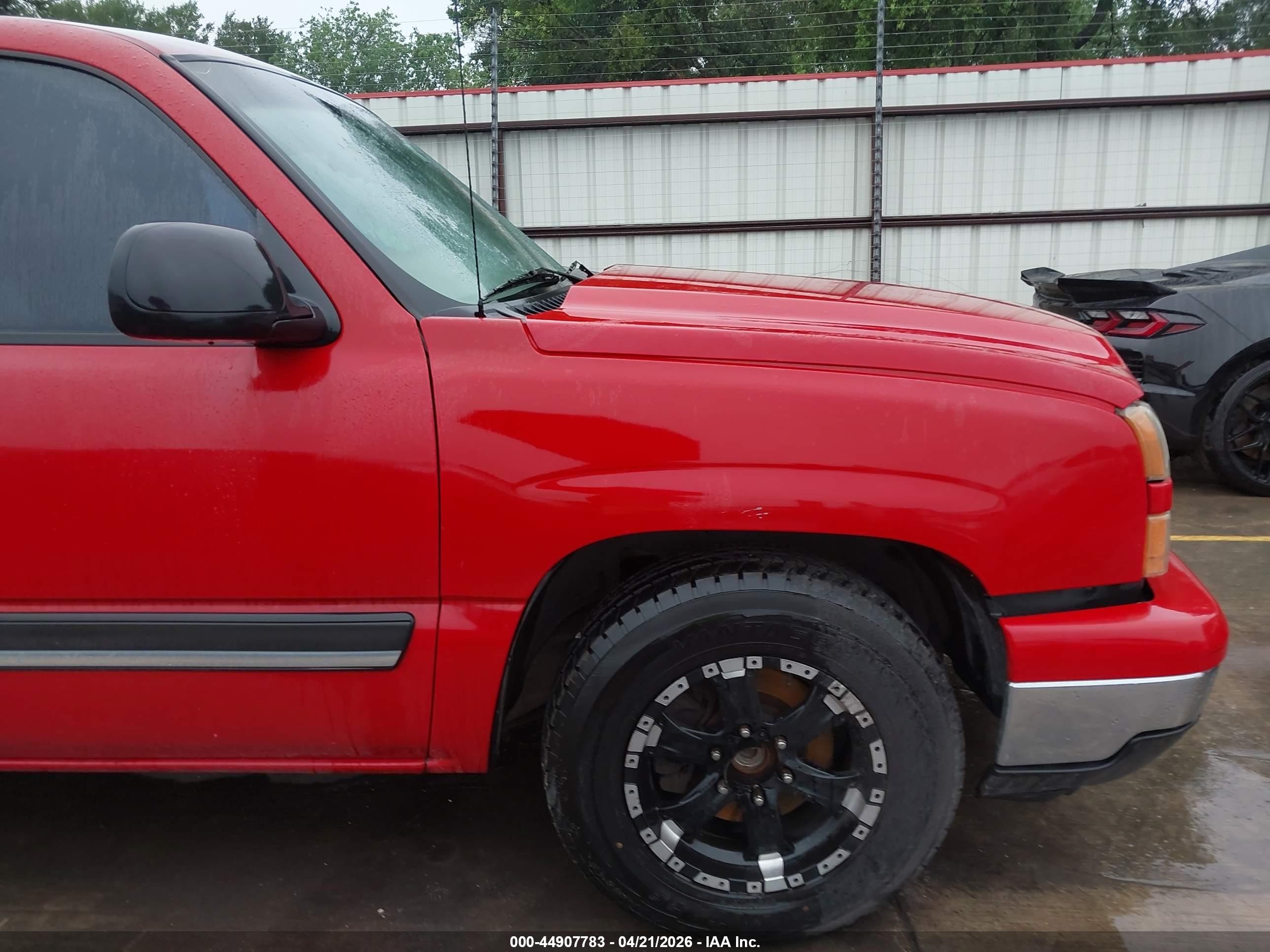 2006 Chevrolet Silverado 1500 Ls Red vin: 2GCEC13V661318339