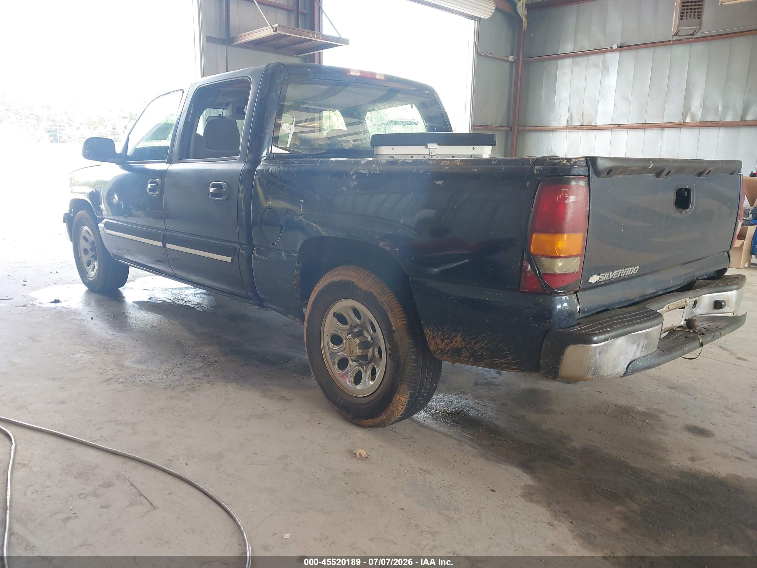 2006 Chevrolet Silverado 1500 Ls Blue vin: 2GCEC13V861257463
