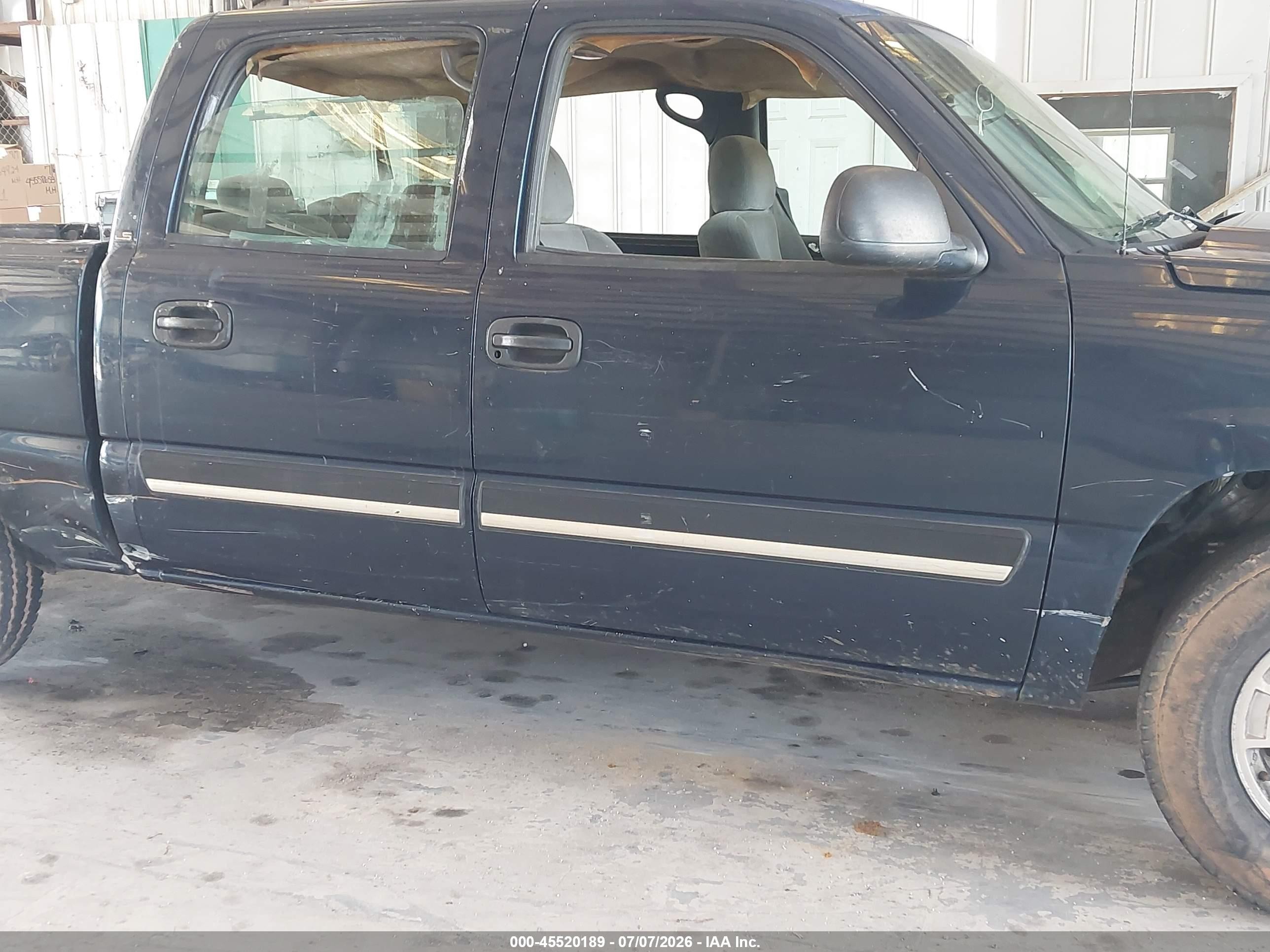2006 Chevrolet Silverado 1500 Ls Blue vin: 2GCEC13V861257463