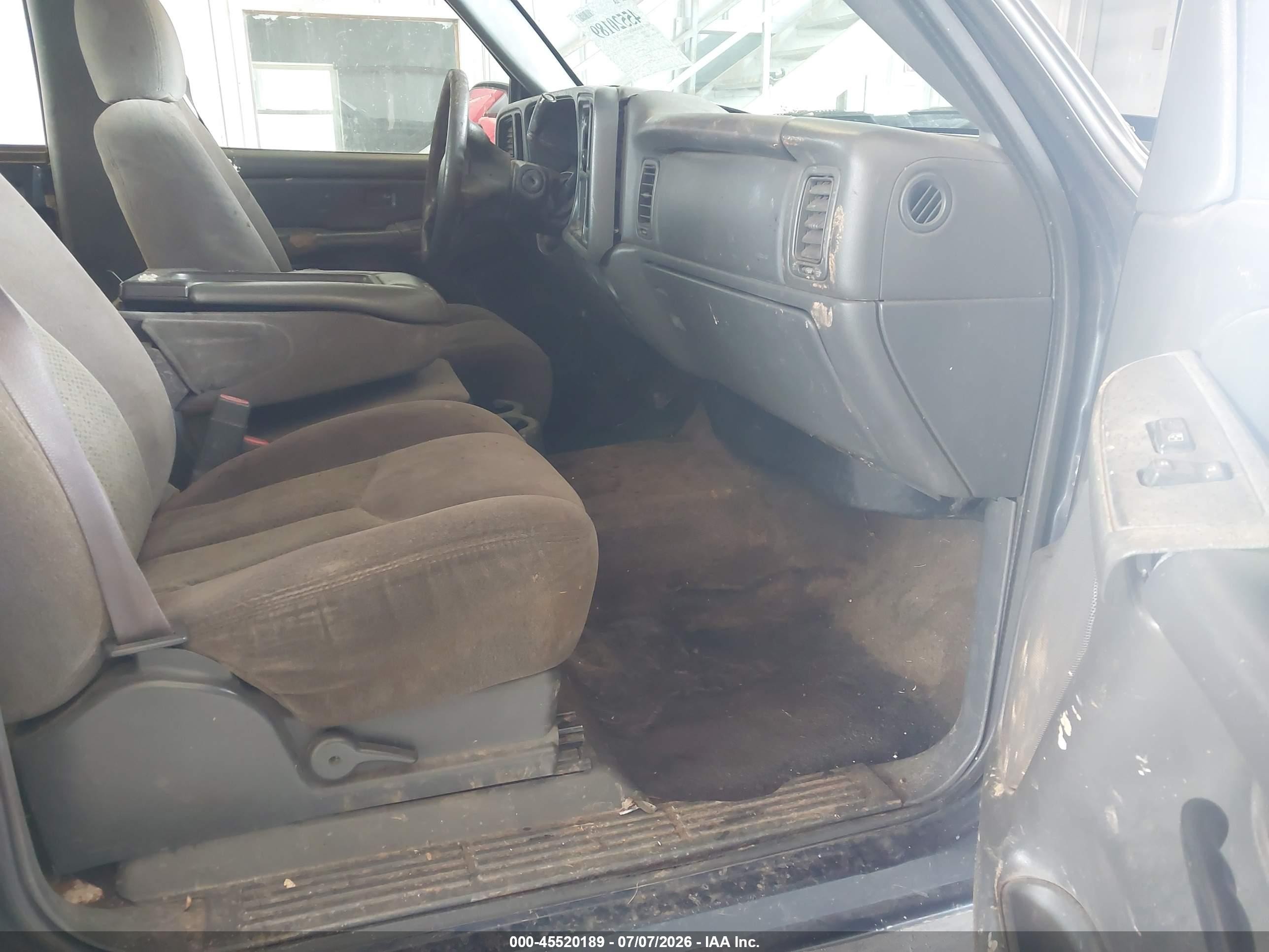 2006 Chevrolet Silverado 1500 Ls Blue vin: 2GCEC13V861257463