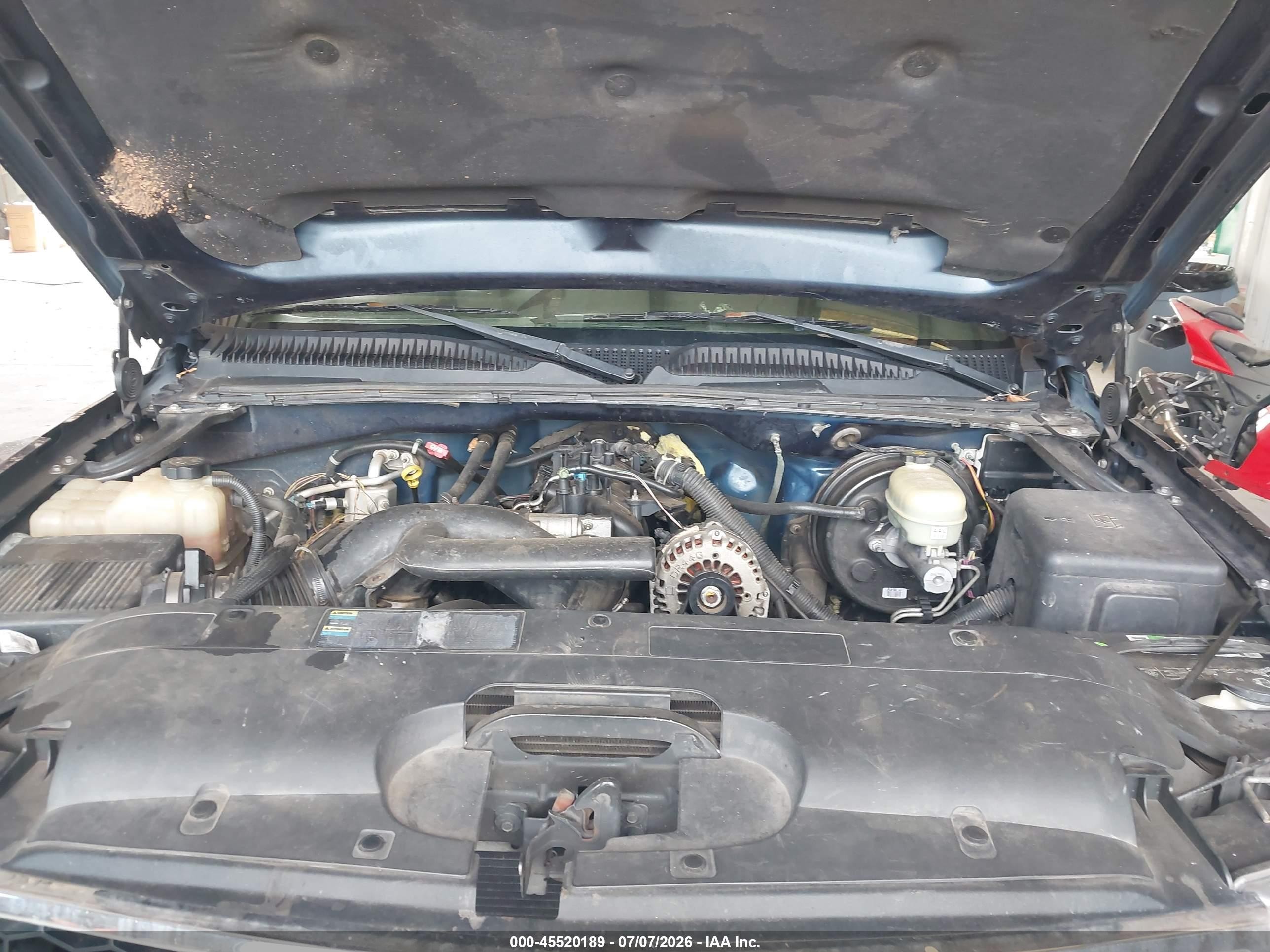2006 Chevrolet Silverado 1500 Ls Blue vin: 2GCEC13V861257463
