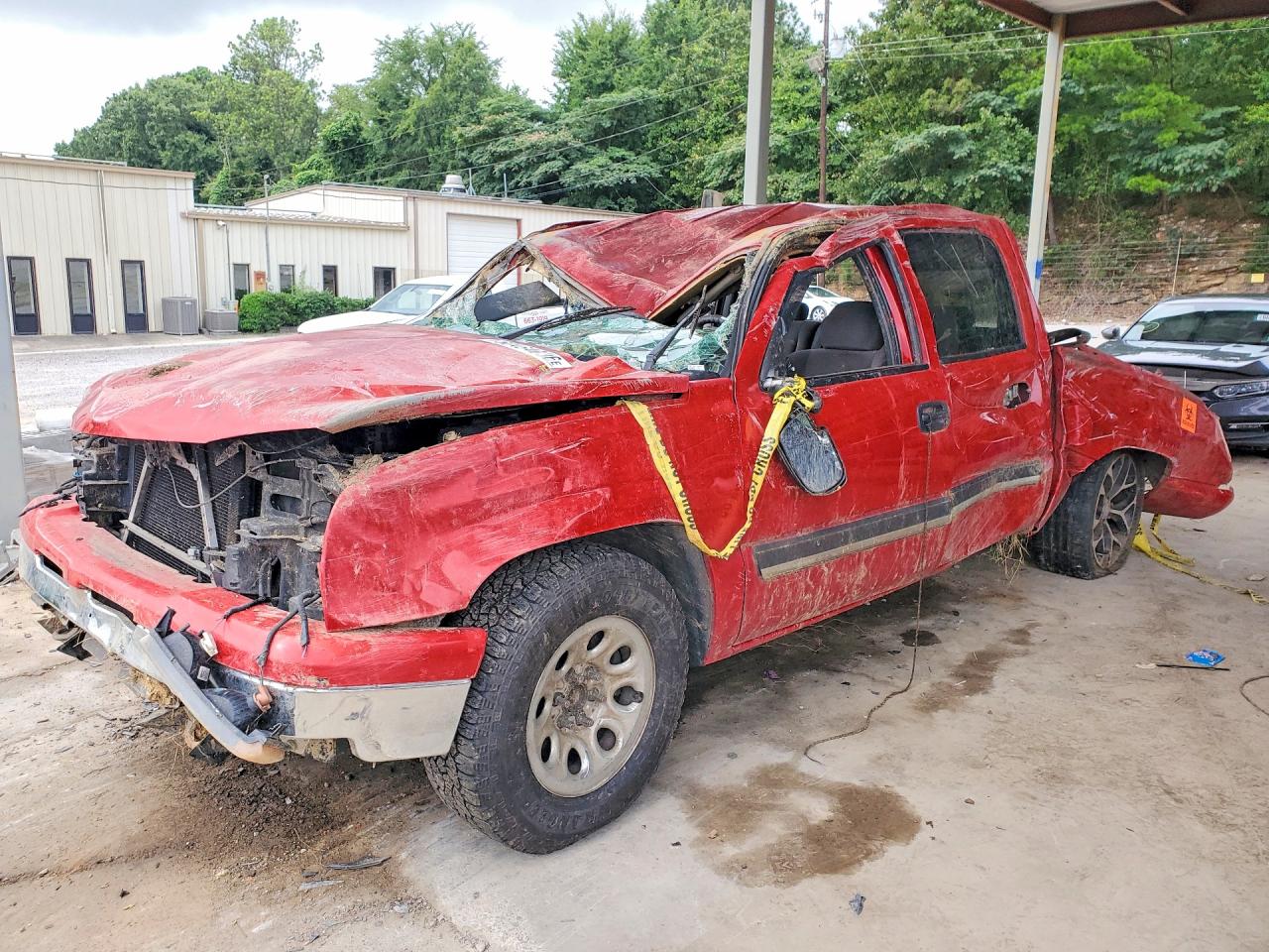 2006 Chevrolet Silverado C1500 Red vin: 2GCEC13V861315166