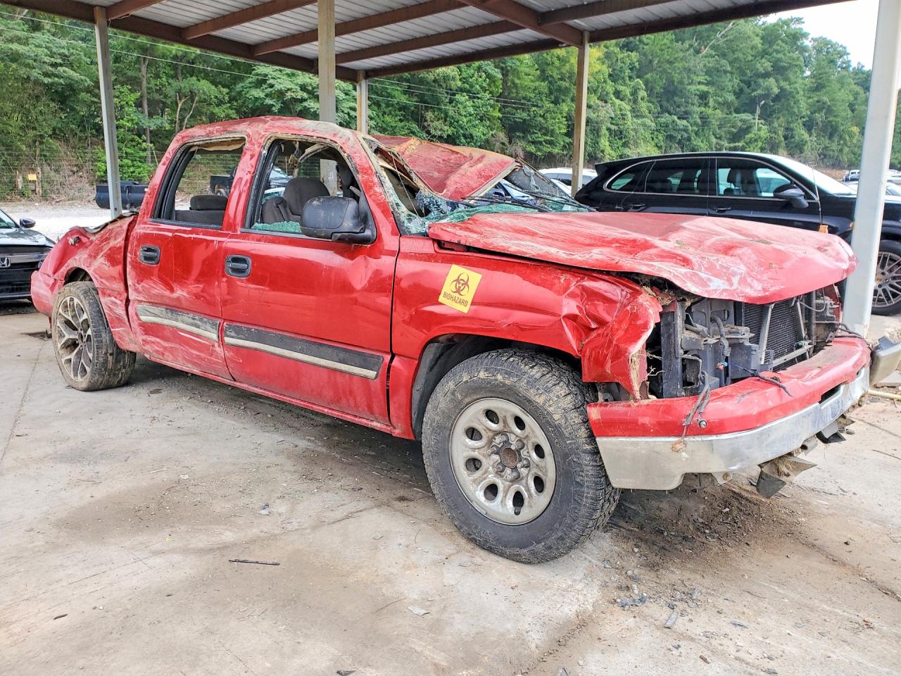 2006 Chevrolet Silverado C1500 Red vin: 2GCEC13V861315166
