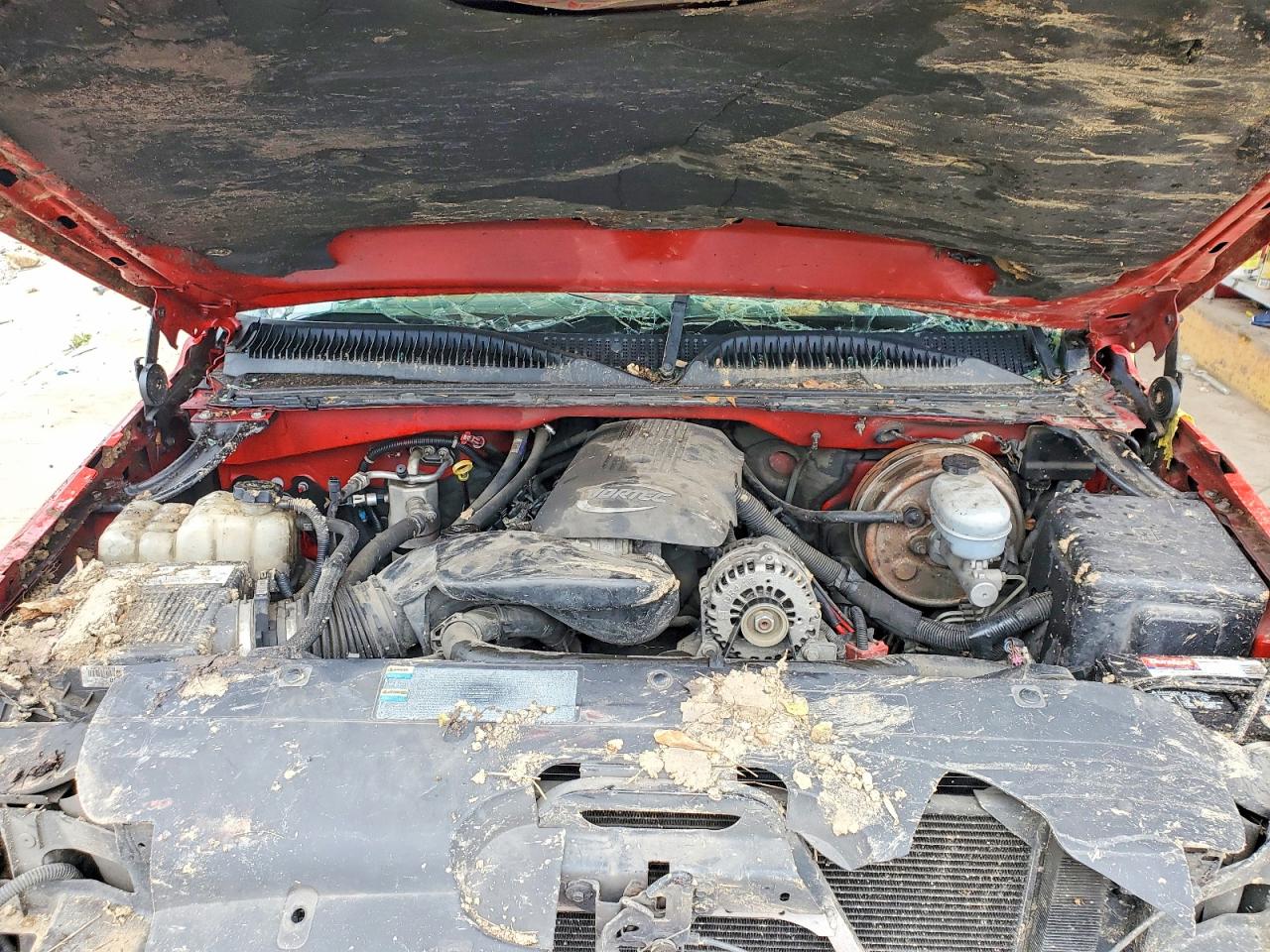 2006 Chevrolet Silverado C1500 Red vin: 2GCEC13V861315166