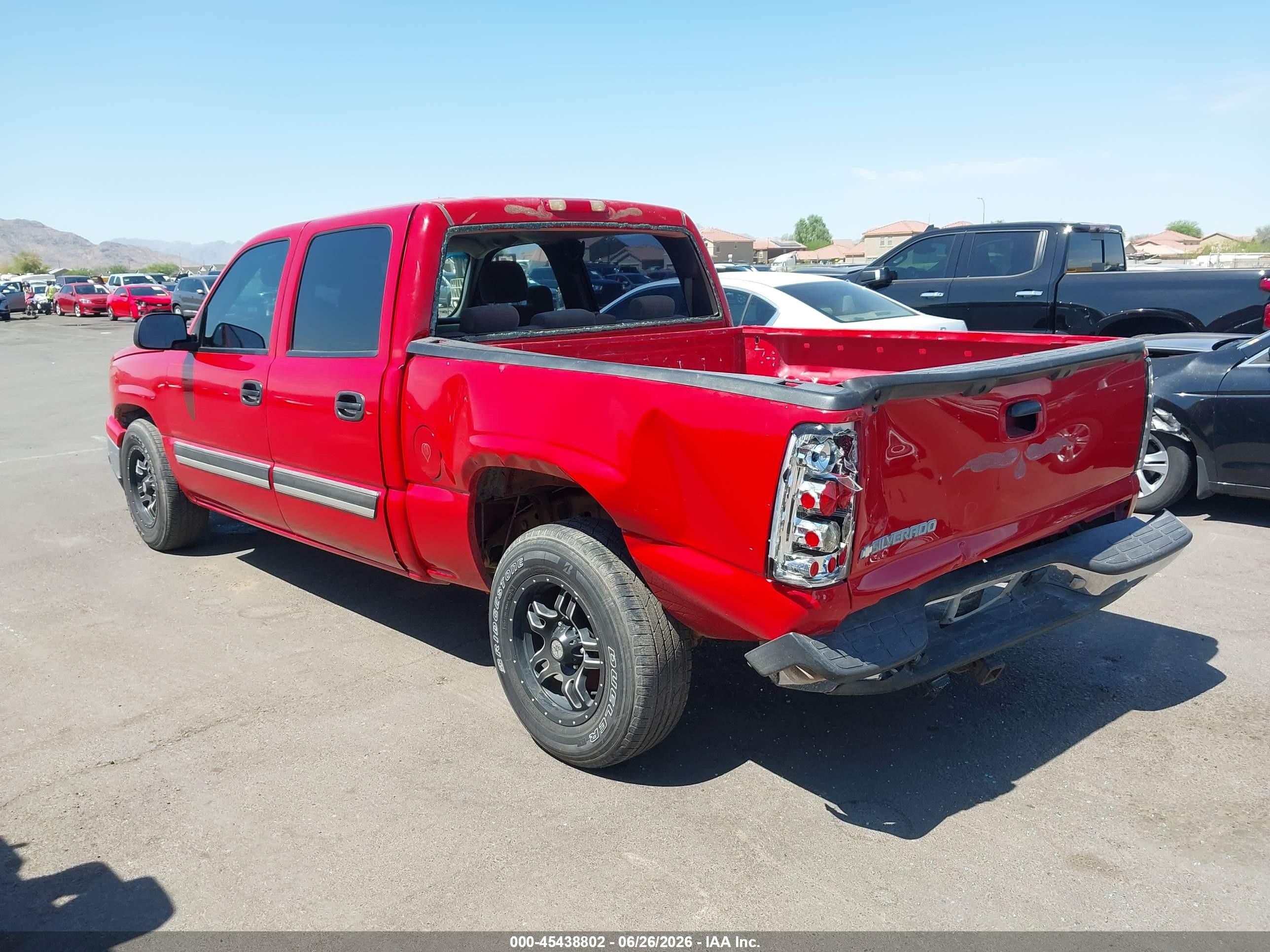 2007 Chevrolet Silverado 1500 Classic Ls Red vin: 2GCEC13V871165173