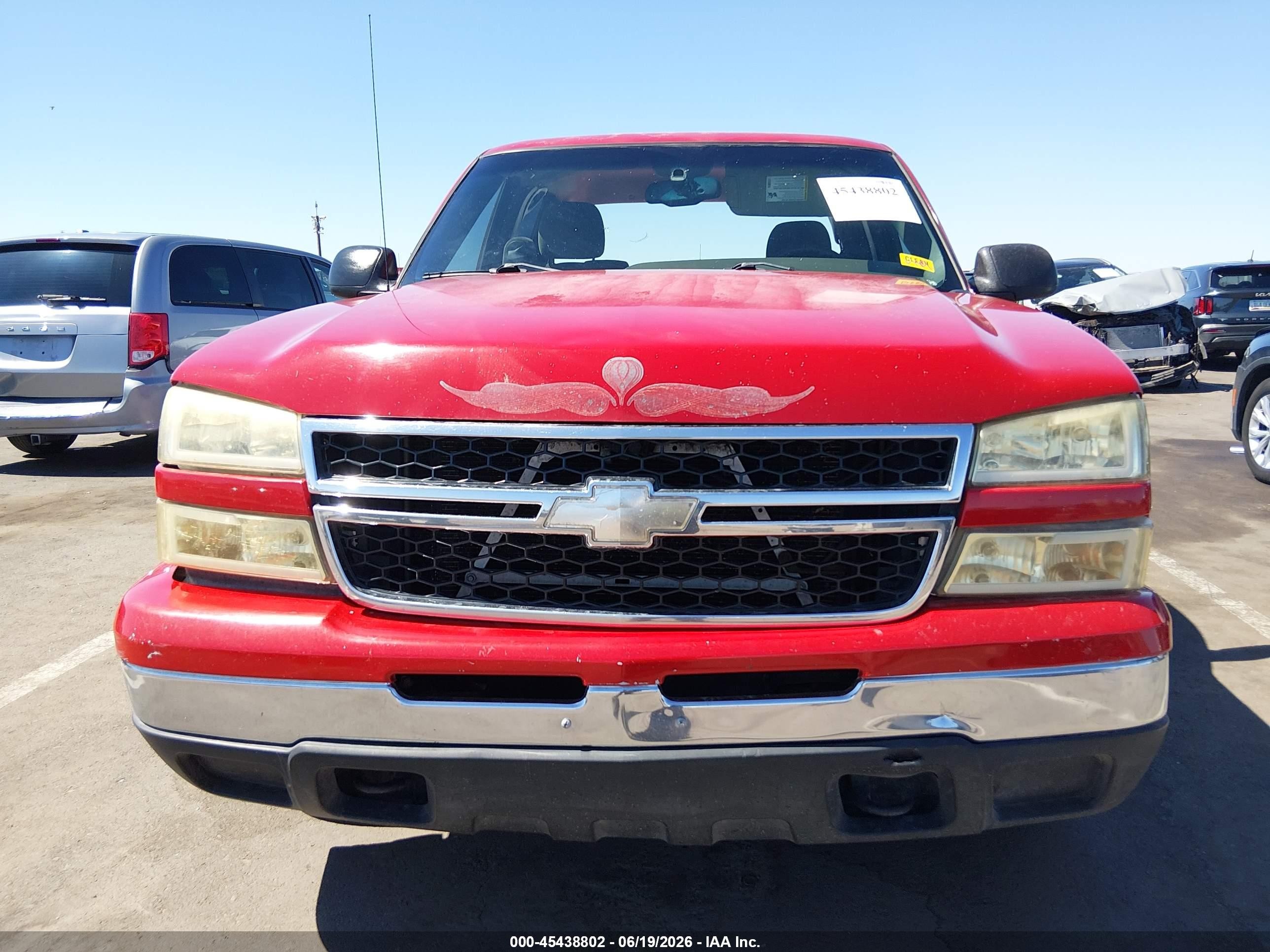2007 Chevrolet Silverado 1500 Classic Ls Red vin: 2GCEC13V871165173
