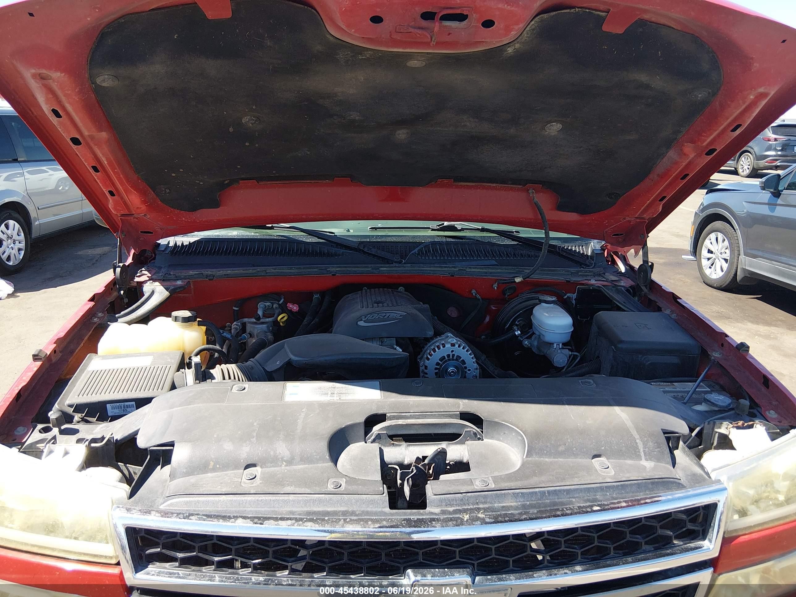 2007 Chevrolet Silverado 1500 Classic Ls Red vin: 2GCEC13V871165173