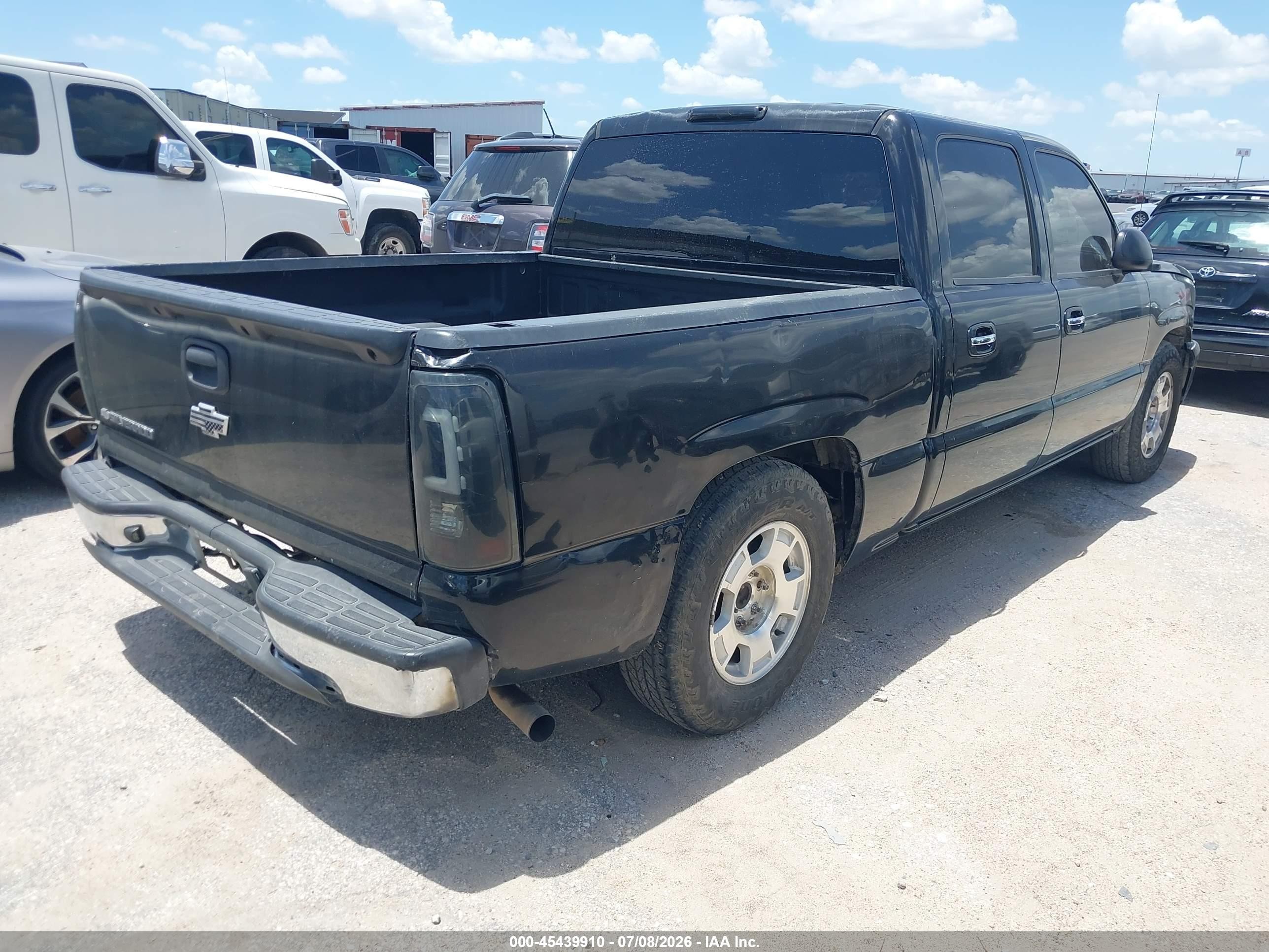 2006 Chevrolet Silverado 1500 Ls Black vin: 2GCEC13V961296577