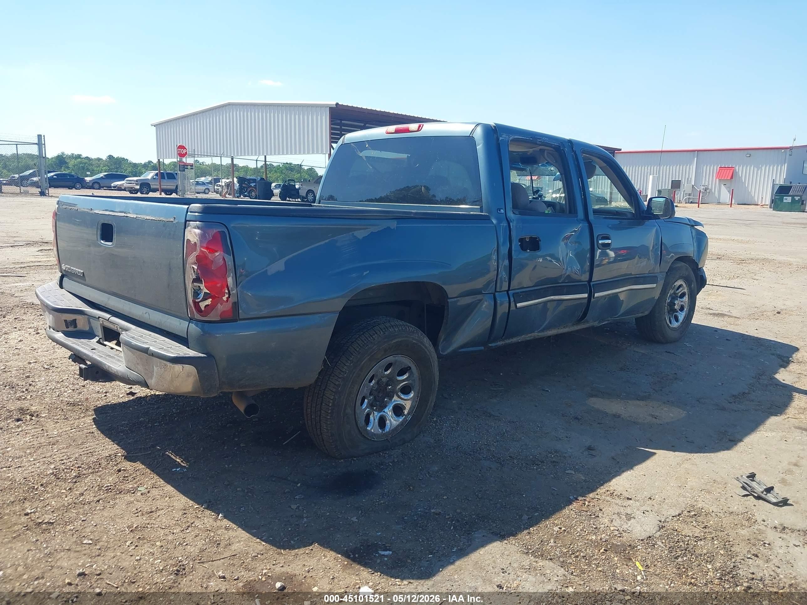 2006 Chevrolet Silverado 1500 Ls Blue vin: 2GCEC13V961340738