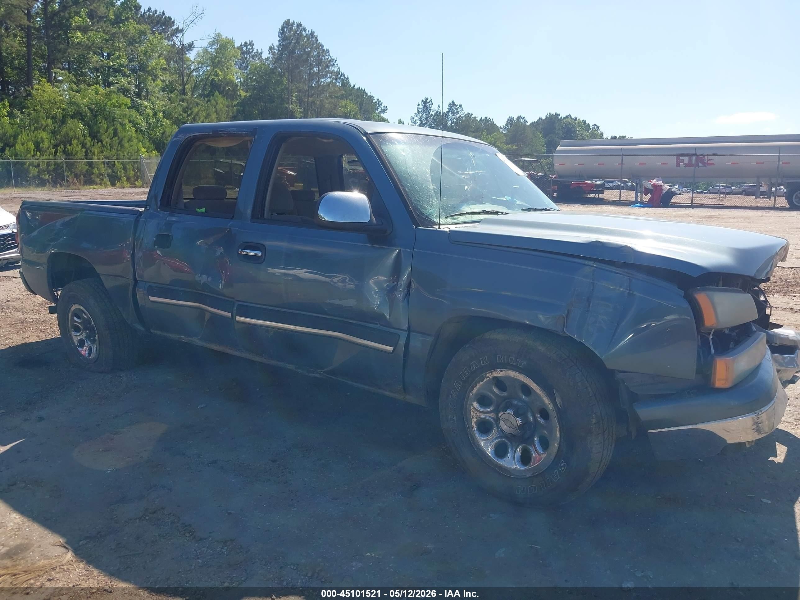 2006 Chevrolet Silverado 1500 Ls Blue vin: 2GCEC13V961340738