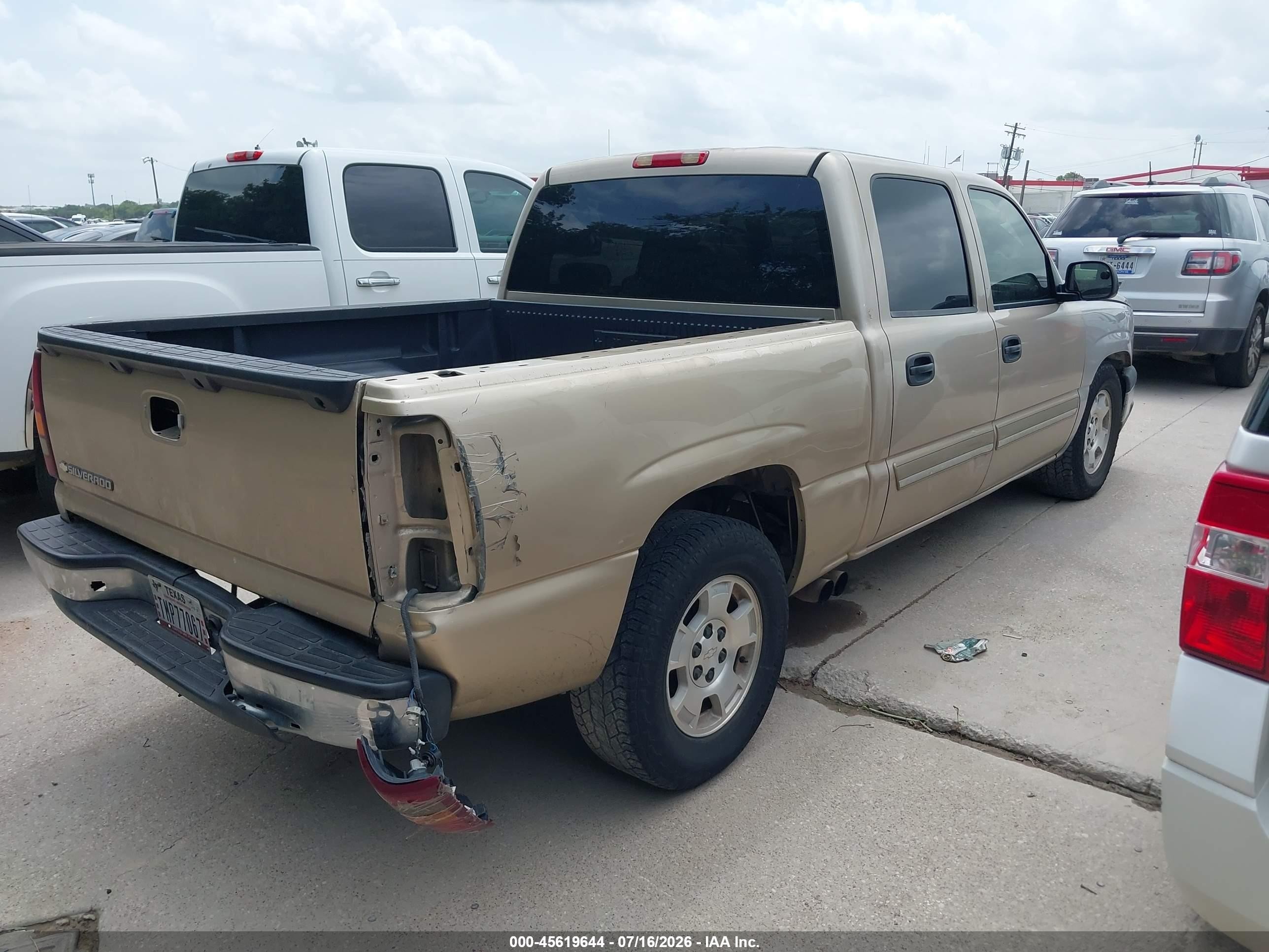 2007 Chevrolet Silverado 1500 Classic Ls Gold vin: 2GCEC13V971138709