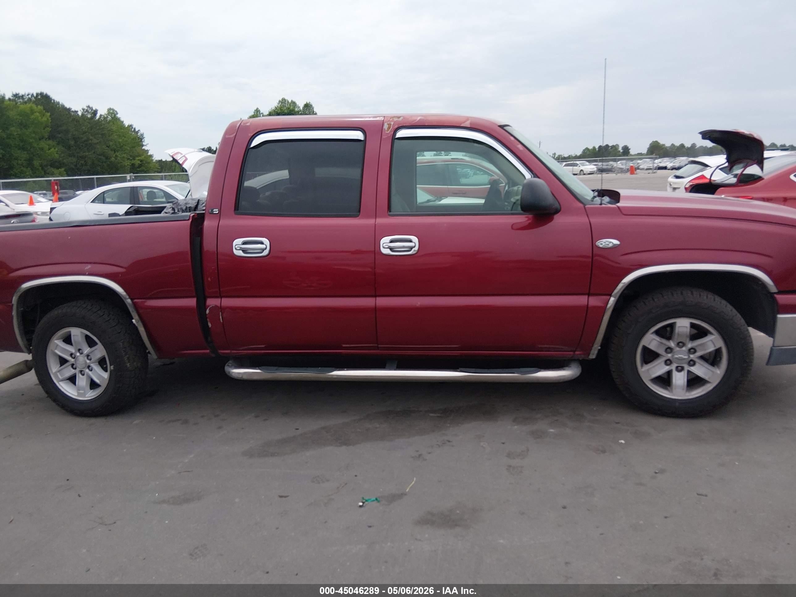 2006 Chevrolet Silverado 1500 Ls Burgundy vin: 2GCEC13VX61208359