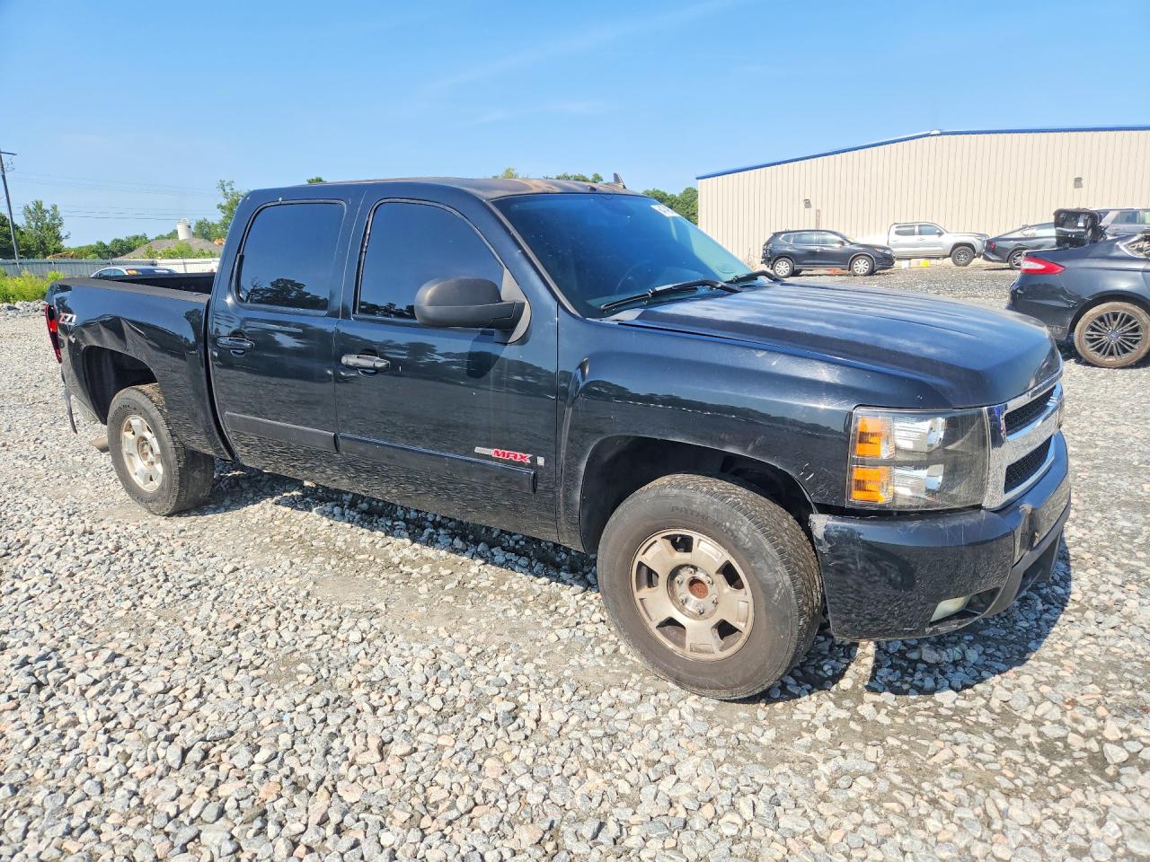 2007 Chevrolet Silverado C1500 Crew Cab Black vin: 2GCEC13YX71534464