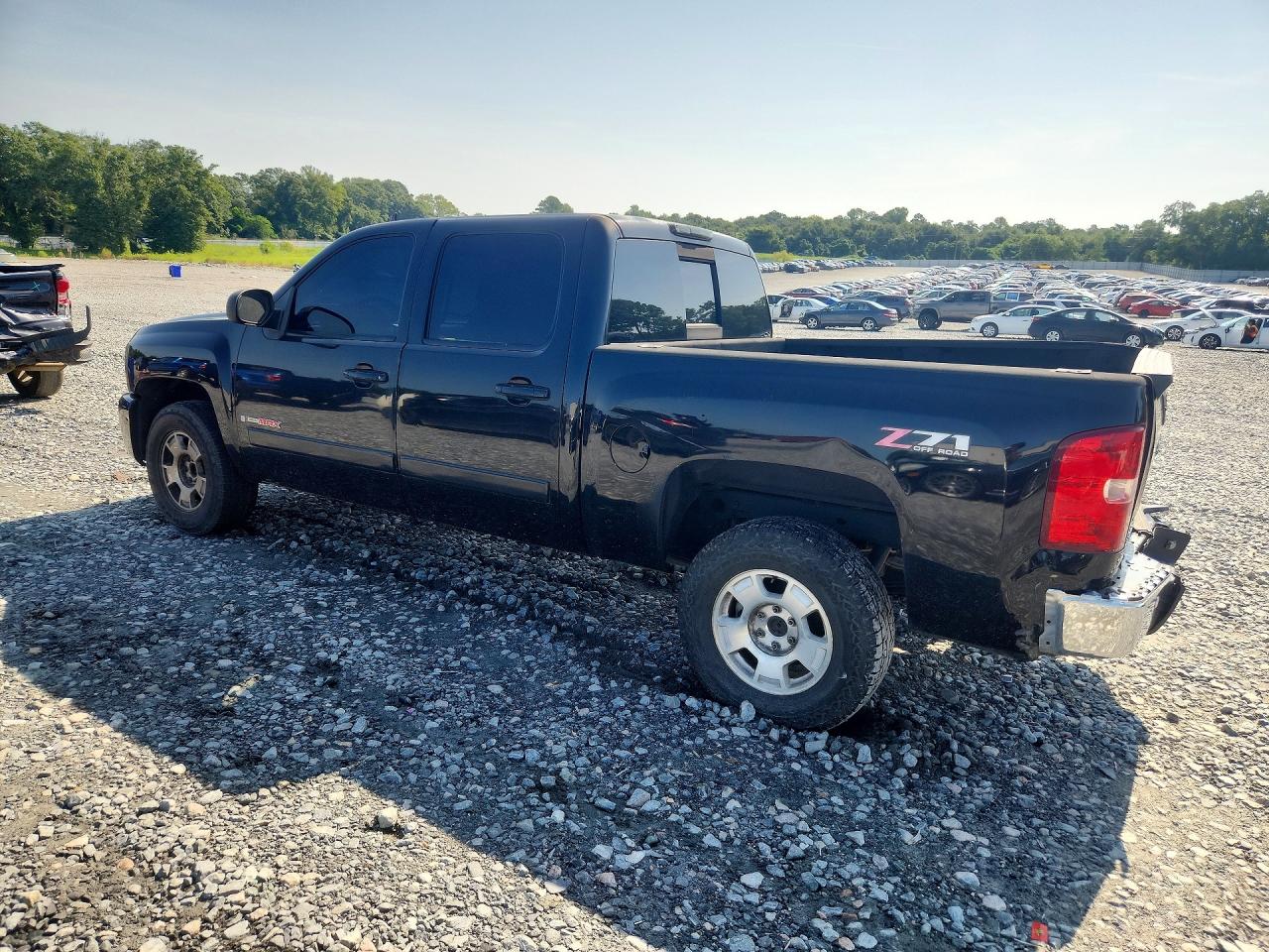 2007 Chevrolet Silverado C1500 Crew Cab Black vin: 2GCEC13YX71534464