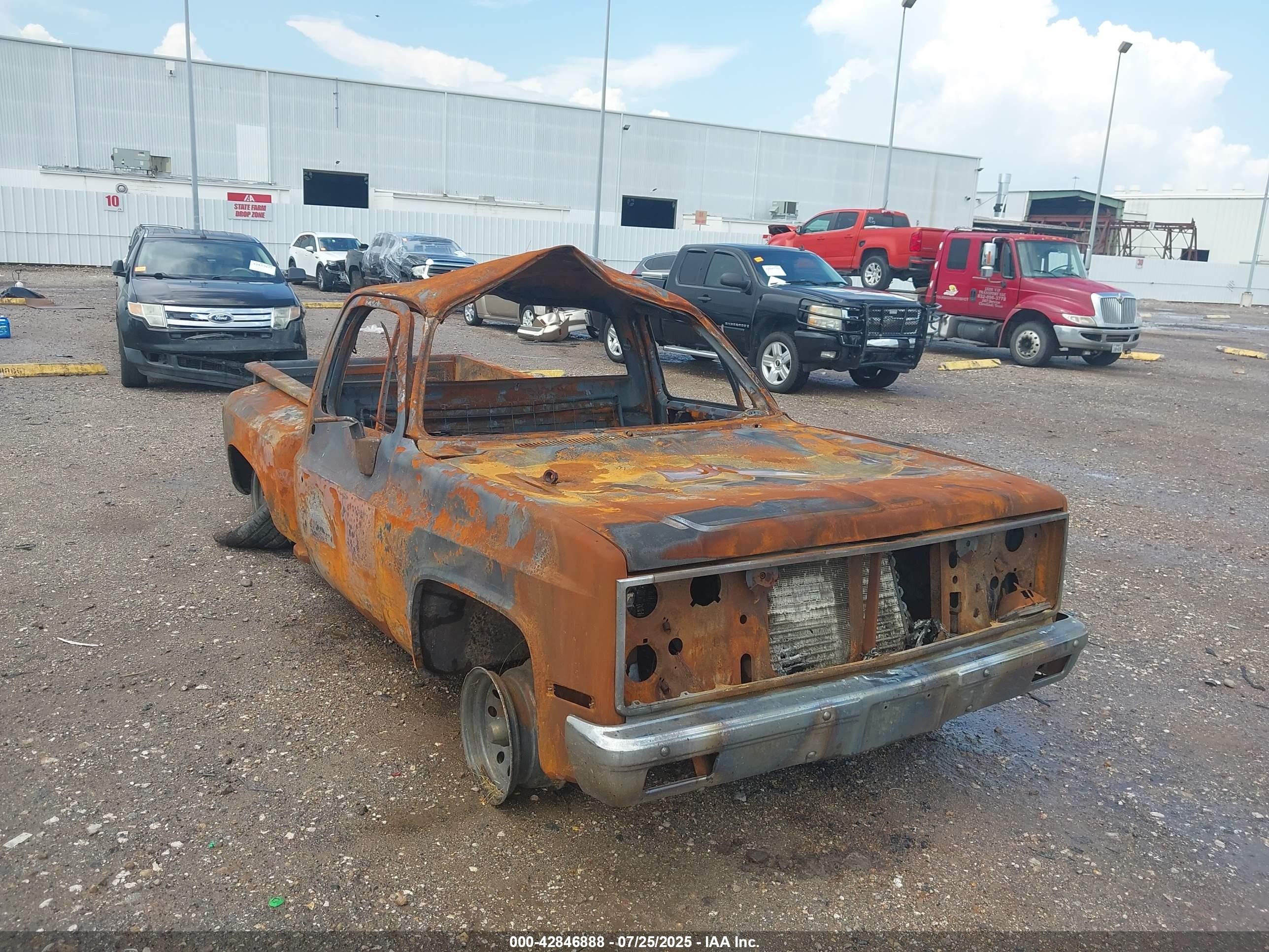 1982 Chevrolet C10   Black vin: 2GCEC14H7C1121460