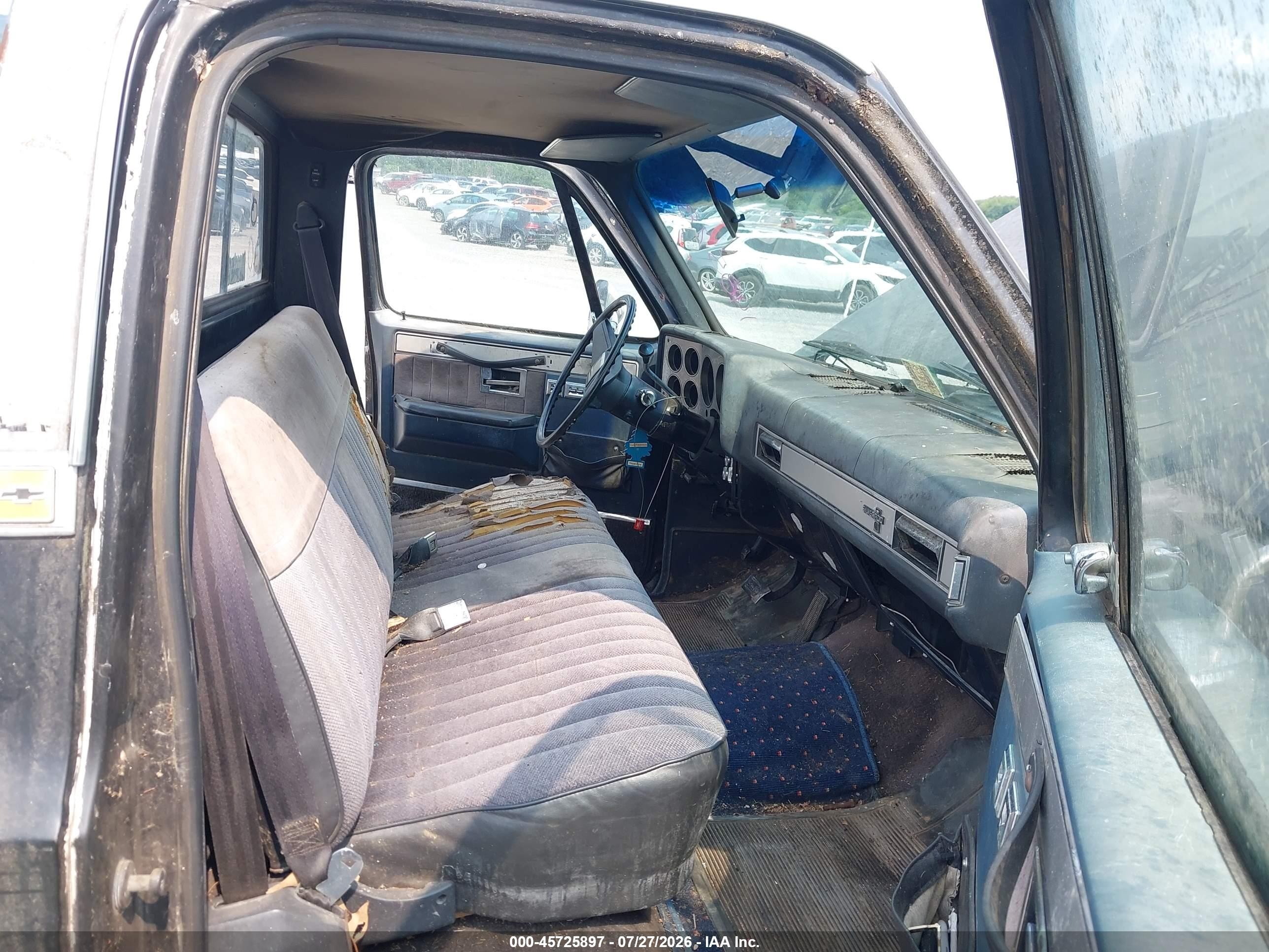 1985 Chevrolet C10   Black vin: 2GCEC14H7F1122810