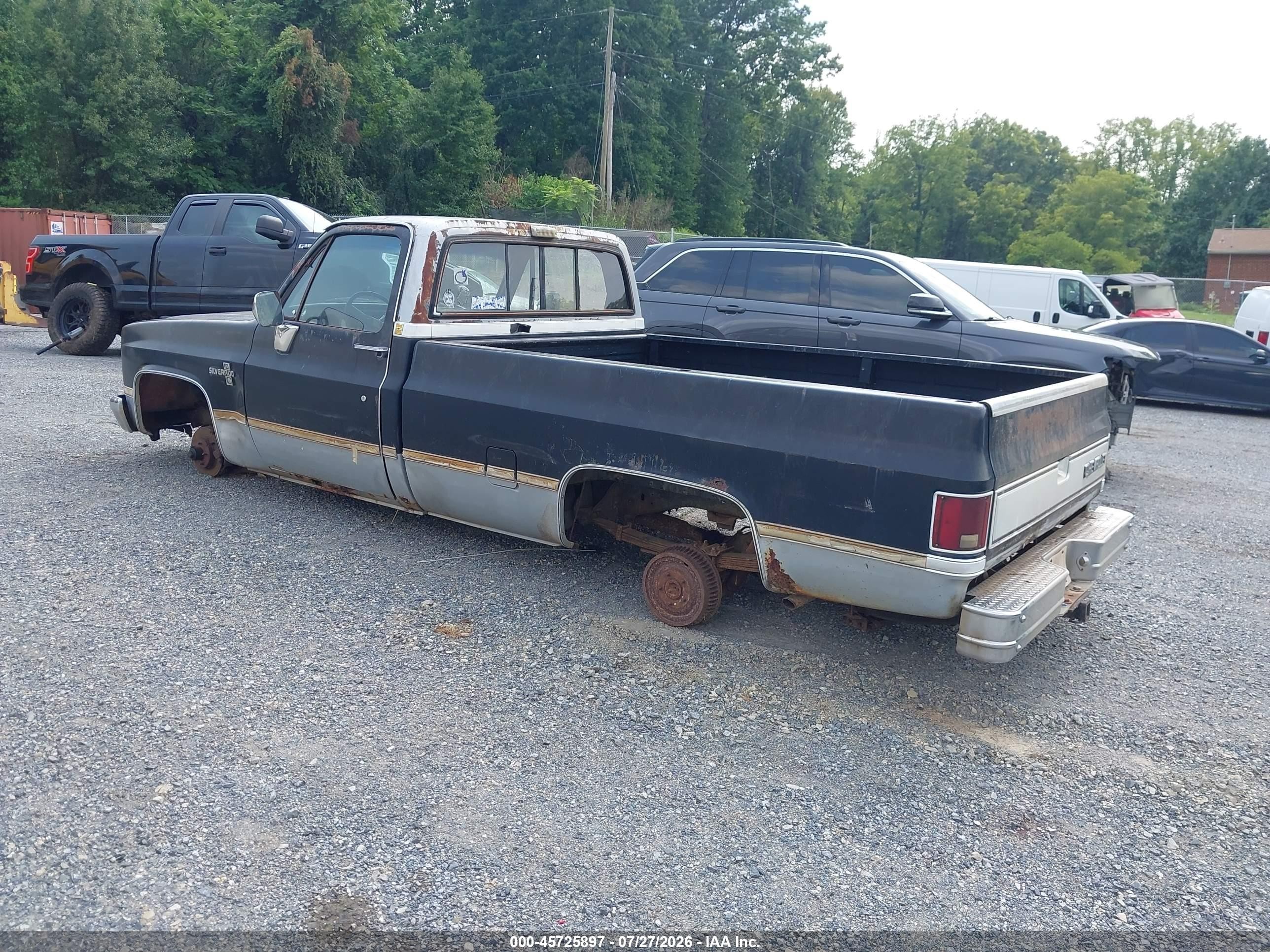 1985 Chevrolet C10   Black vin: 2GCEC14H7F1122810