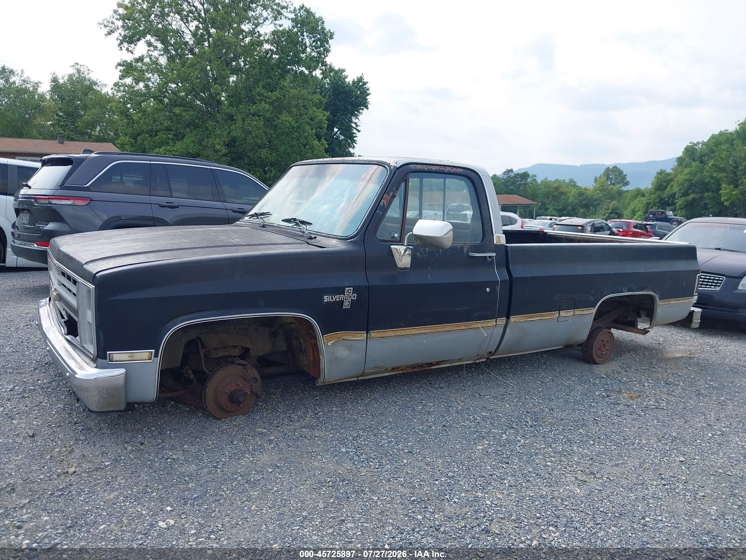 1985 Chevrolet C10   Black vin: 2GCEC14H7F1122810