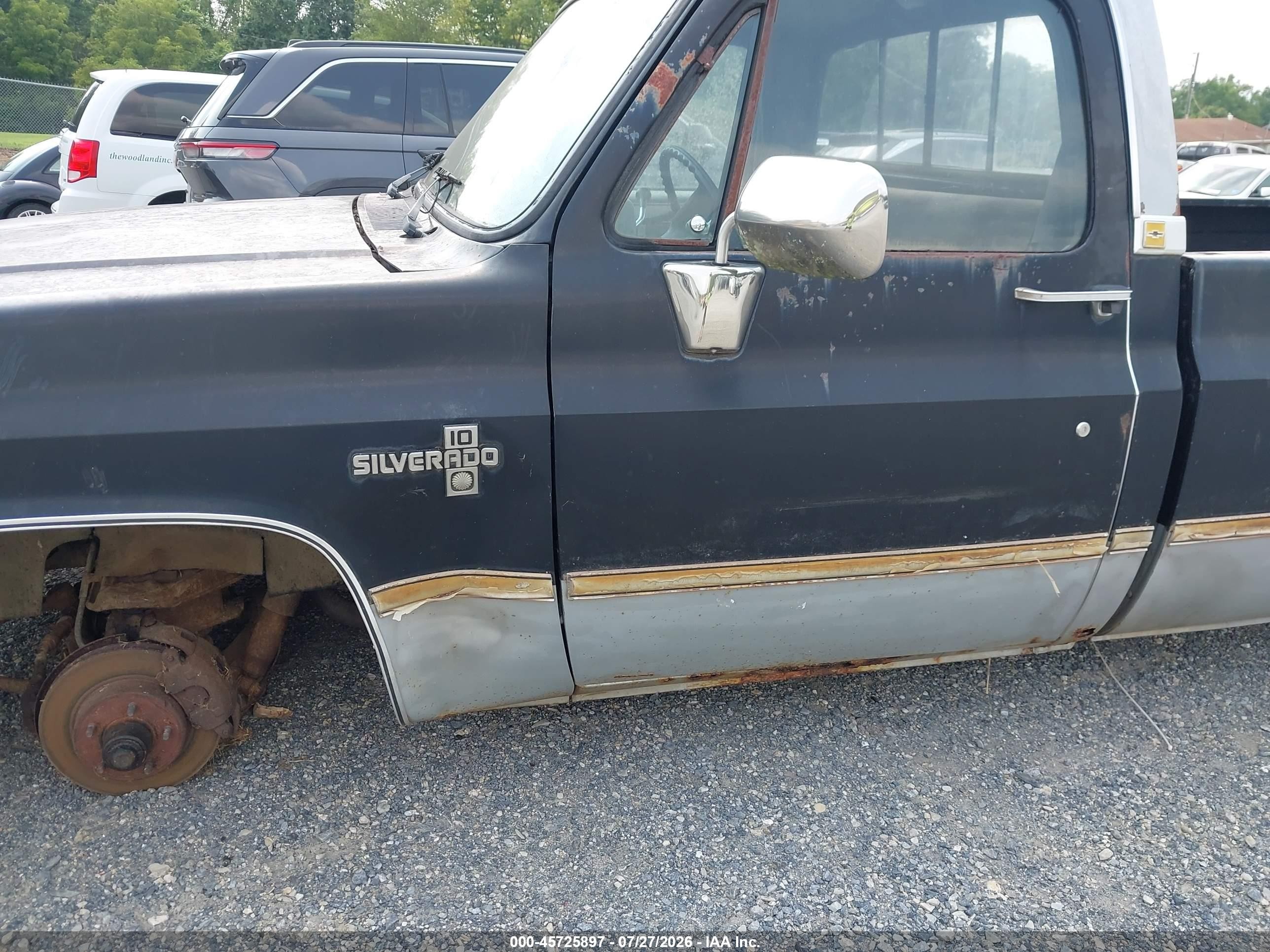 1985 Chevrolet C10   Black vin: 2GCEC14H7F1122810