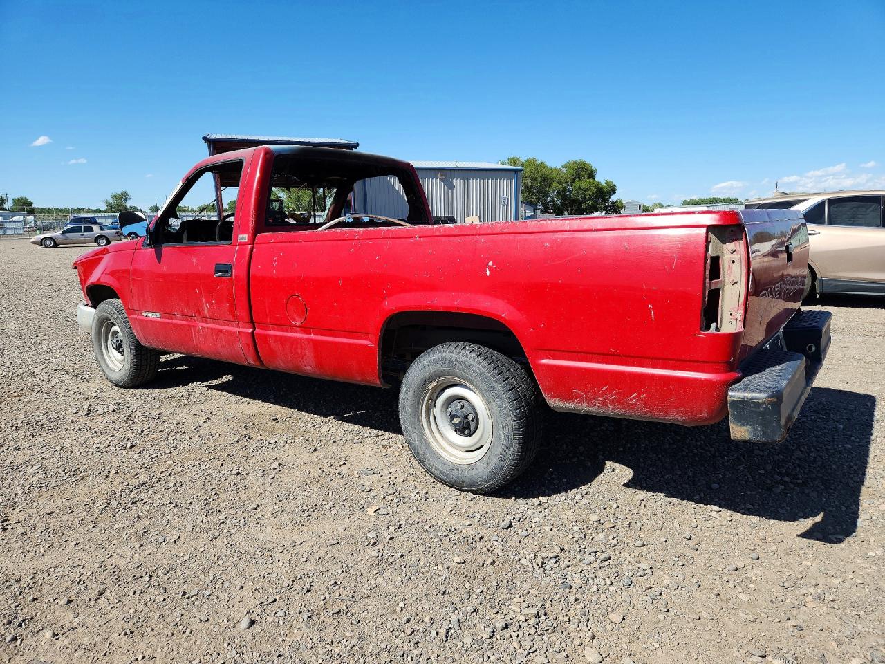1990 Chevrolet Gmt-400 C1500 Red vin: 2GCEC14Z9L1212142