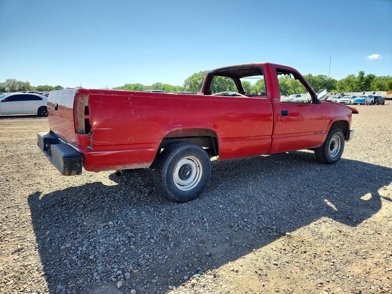 1990 Chevrolet Gmt-400 C1500 Red vin: 2GCEC14Z9L1212142