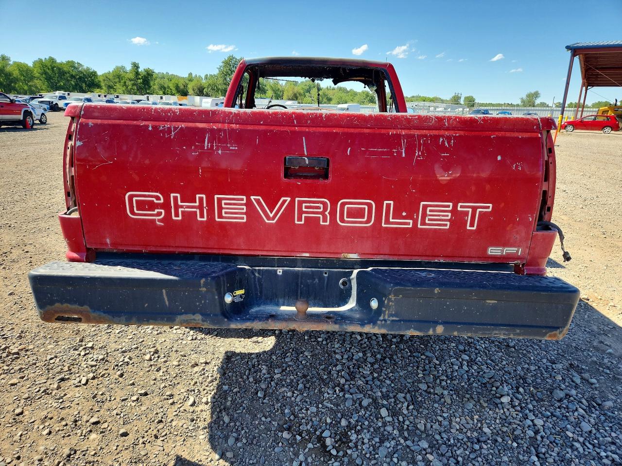 1990 Chevrolet Gmt-400 C1500 Red vin: 2GCEC14Z9L1212142
