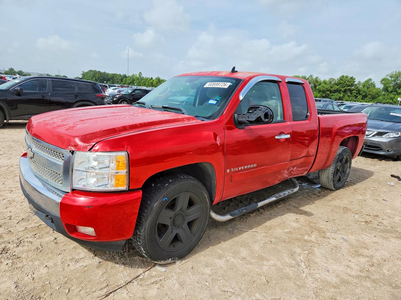 2007 Chevrolet Silverado C1500 Red vin: 2GCEC19C271655601