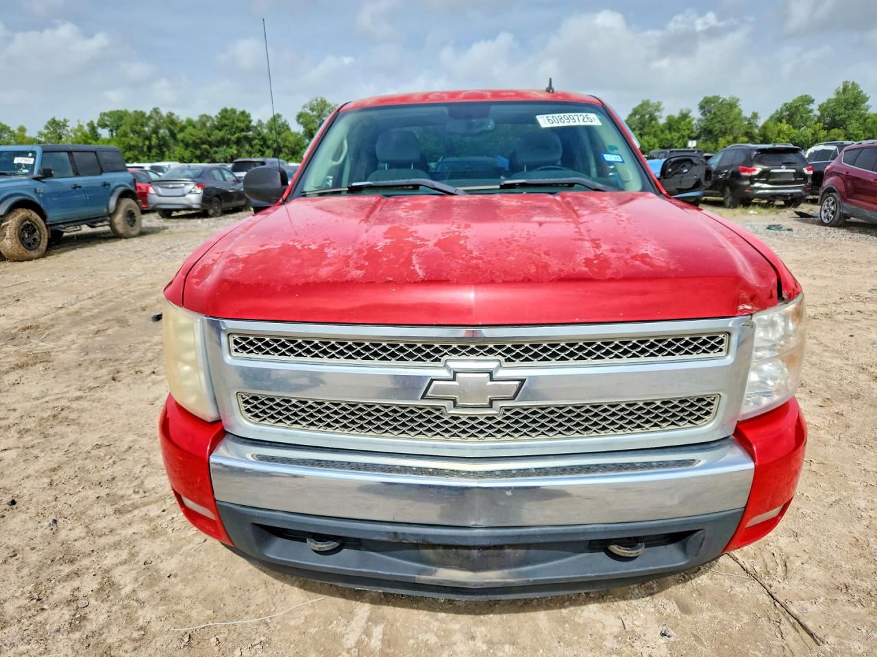 2007 Chevrolet Silverado C1500 Red vin: 2GCEC19C271655601