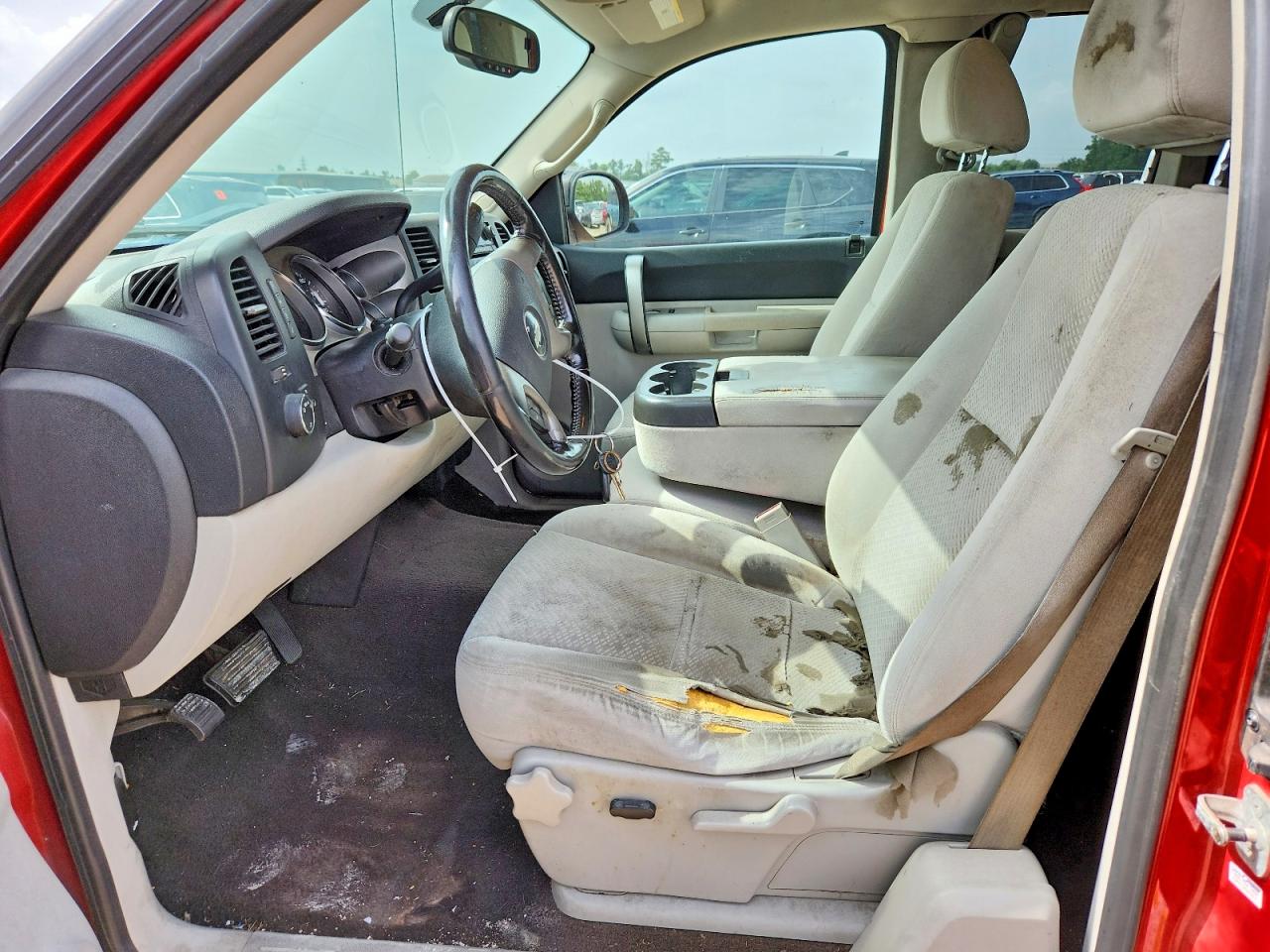 2007 Chevrolet Silverado C1500 Red vin: 2GCEC19C271655601