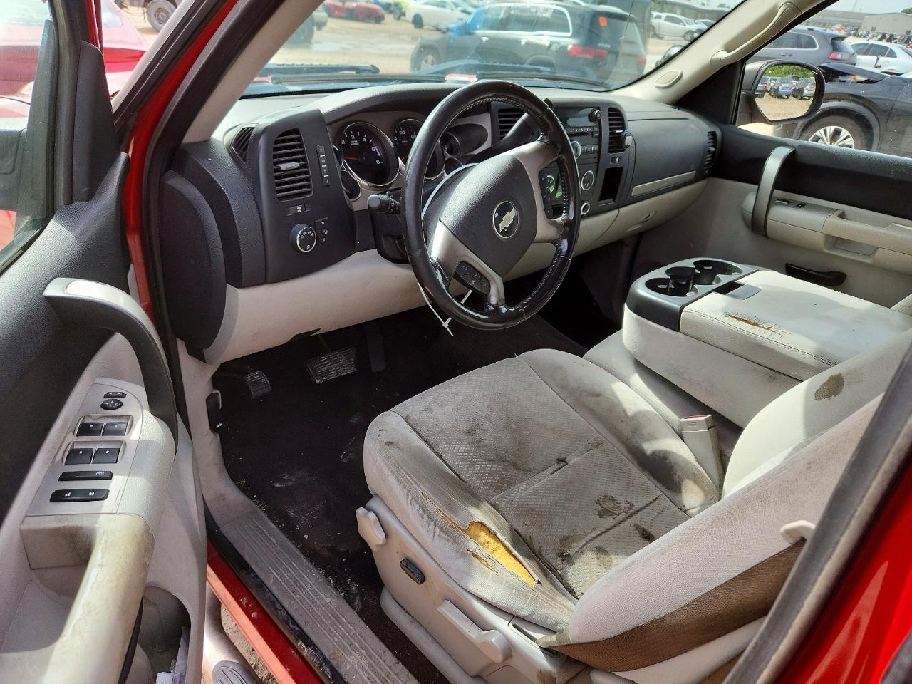 2007 Chevrolet Silverado C1500 Red vin: 2GCEC19C271655601