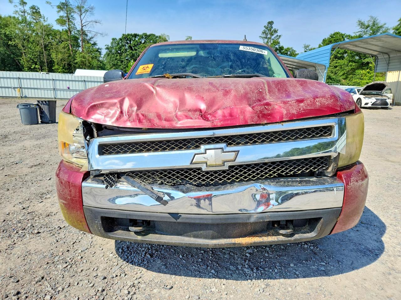 2007 Chevrolet Silverado C1500 Maroon vin: 2GCEC19C271683639