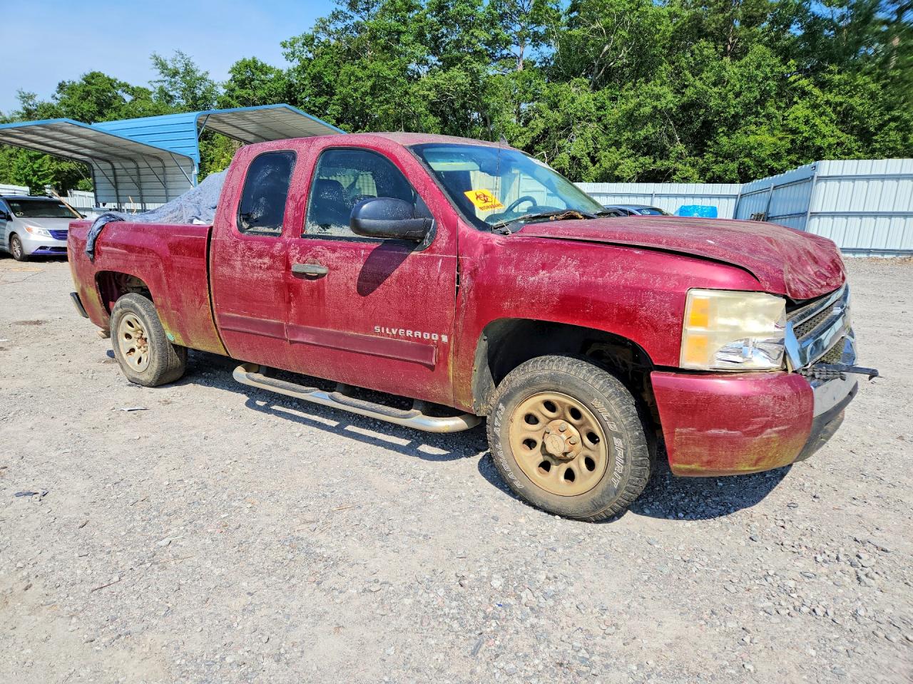 2007 Chevrolet Silverado C1500 Maroon vin: 2GCEC19C271683639
