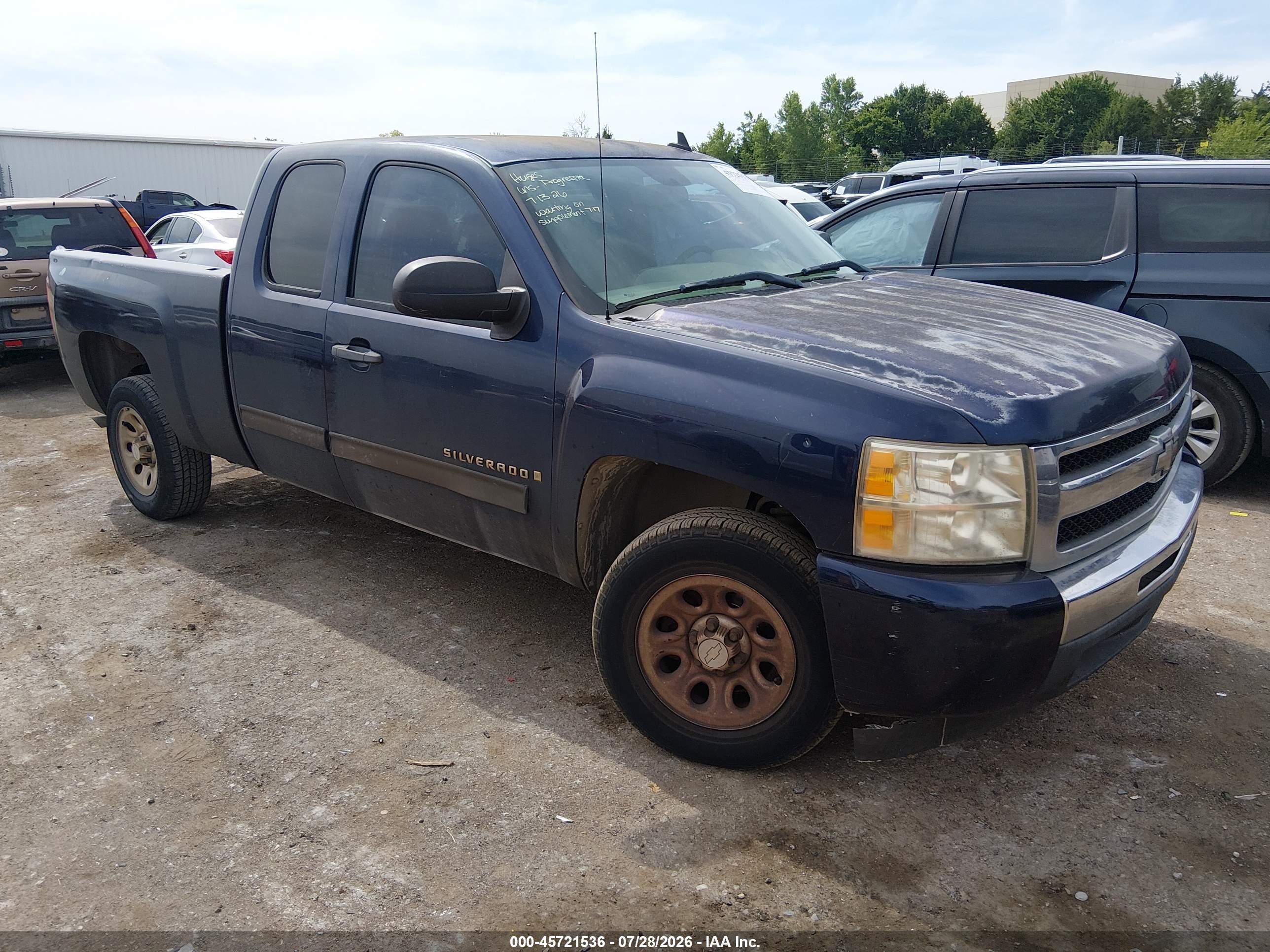 2009 Chevrolet Silverado 1500 Ls Dark Blue vin: 2GCEC19C391126550