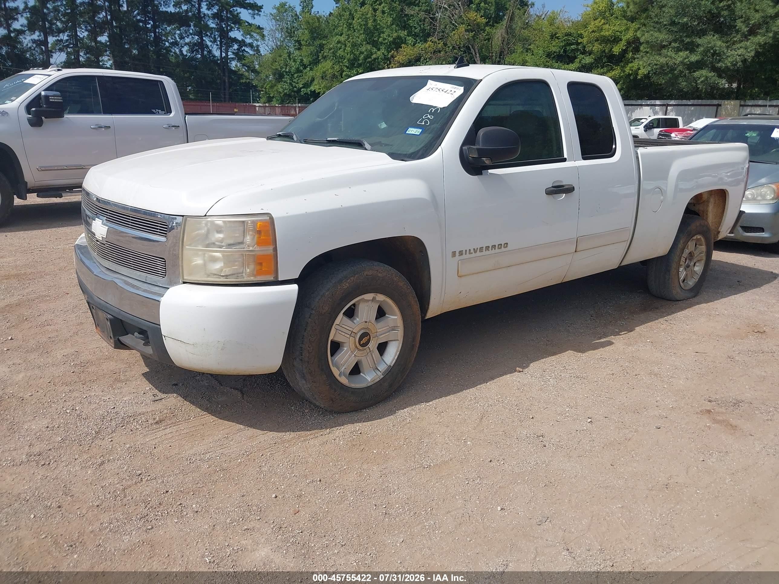 2007 Chevrolet Silverado 1500 Lt1 White vin: 2GCEC19C471583395