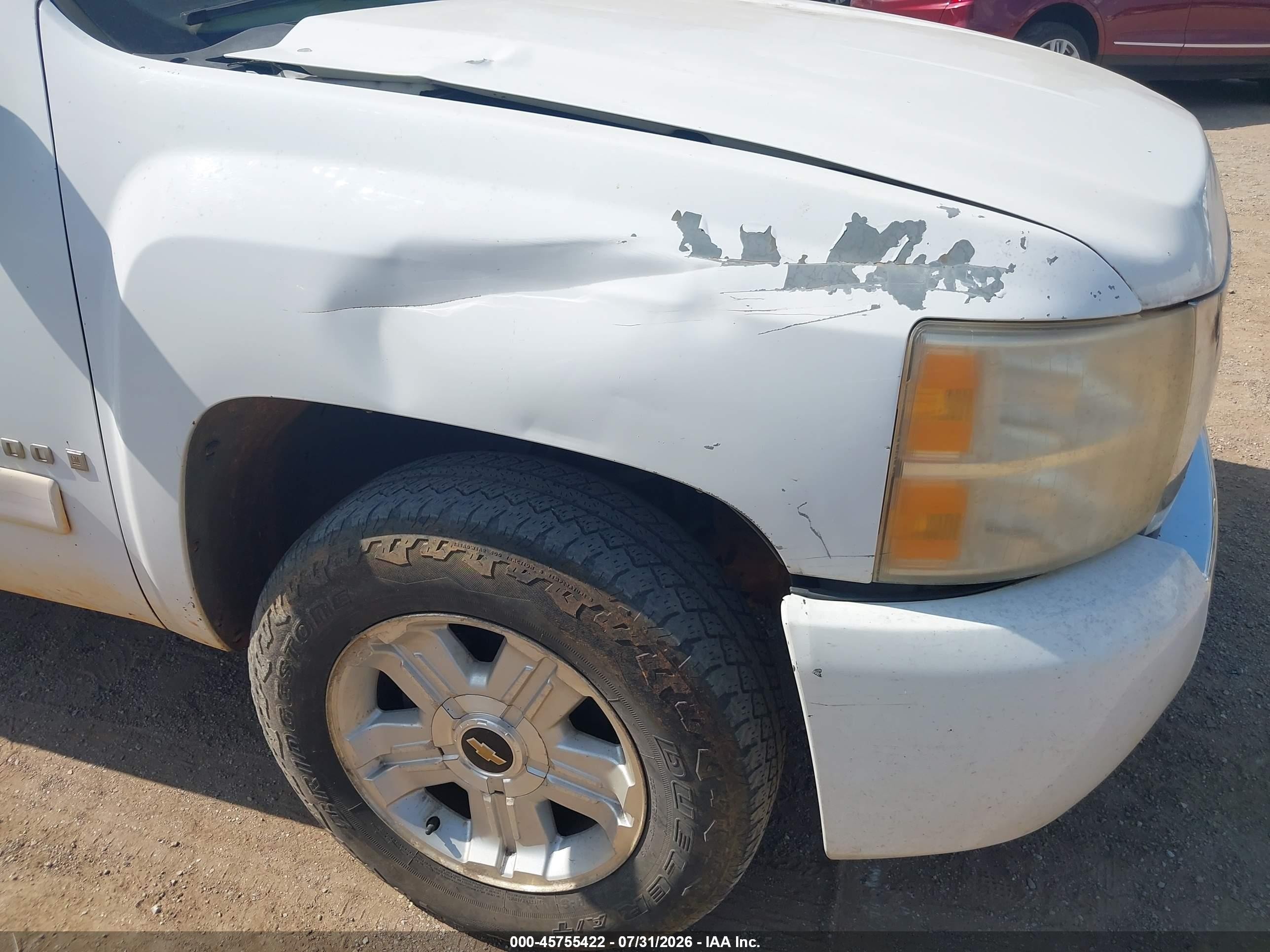 2007 Chevrolet Silverado 1500 Lt1 White vin: 2GCEC19C471583395