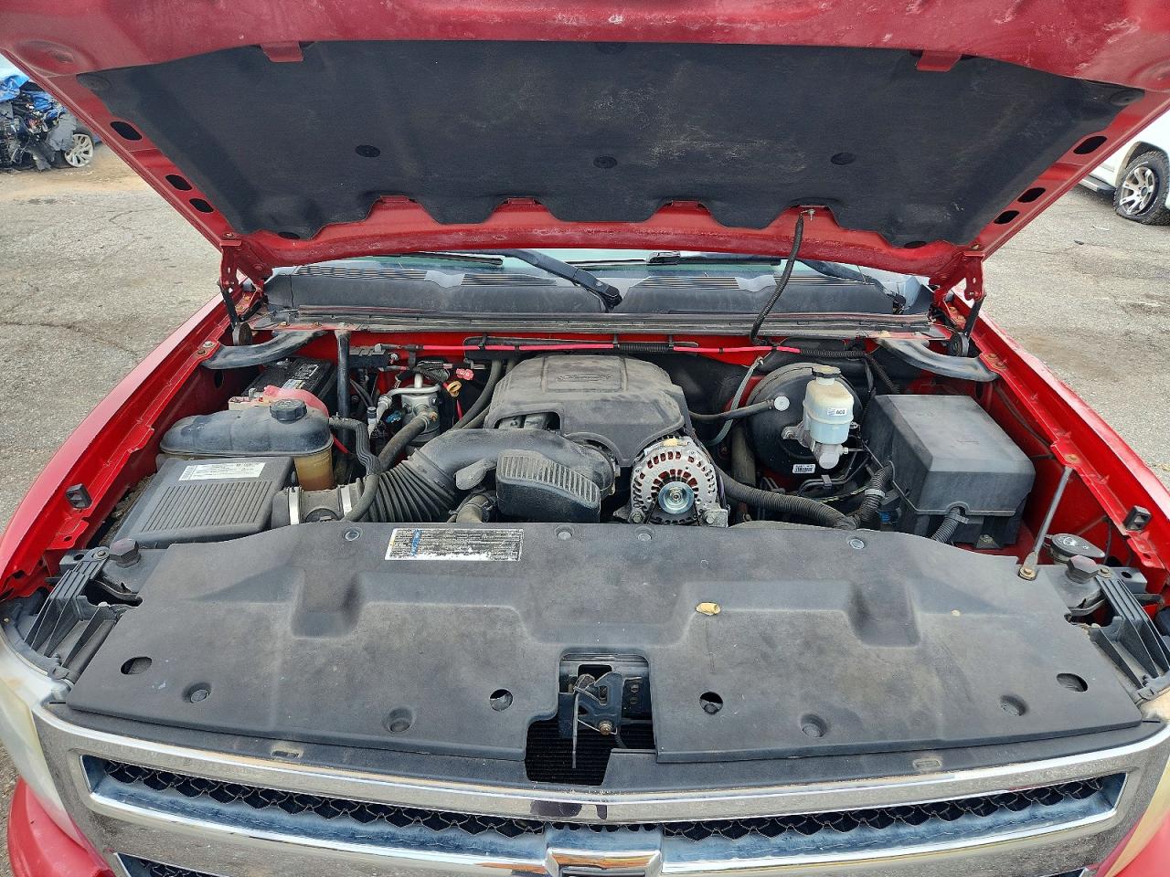 2008 Chevrolet Silverado C1500 Red vin: 2GCEC19C481237770