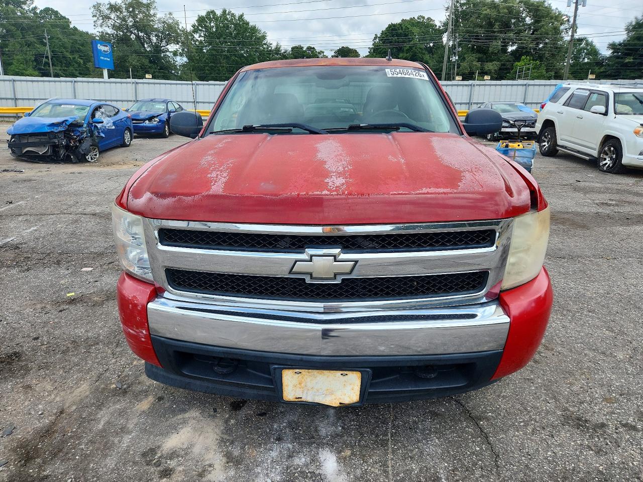 2008 Chevrolet Silverado C1500 Red vin: 2GCEC19C481237770